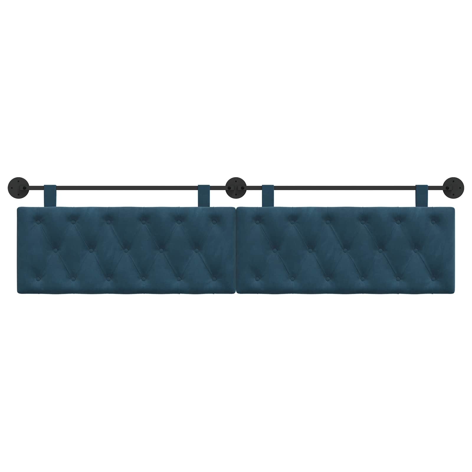 Hangend hoofdbord Blauw Fluweel is nu te koop bij PeponiXL, paradijselijk wonen!