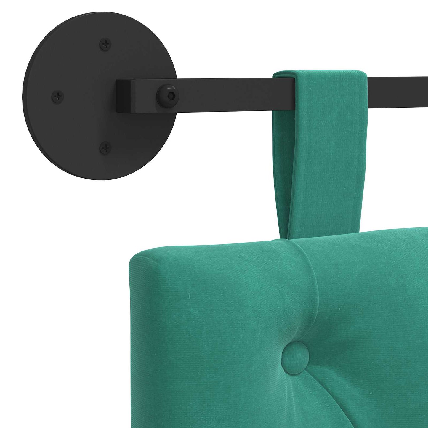 Hangend hoofdbord Turquoise Fluweel is nu te koop bij PeponiXL, paradijselijk wonen!