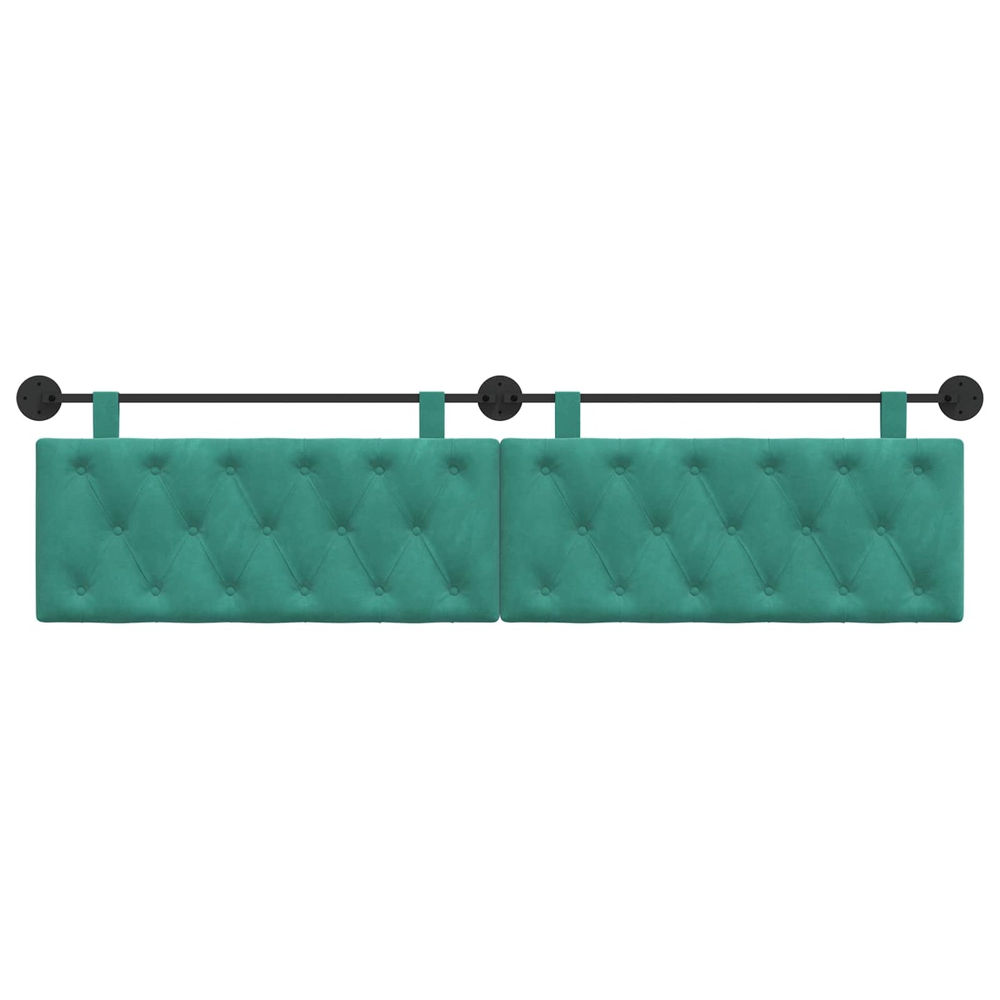 Hangend hoofdbord Turquoise Fluweel is nu te koop bij PeponiXL, paradijselijk wonen!