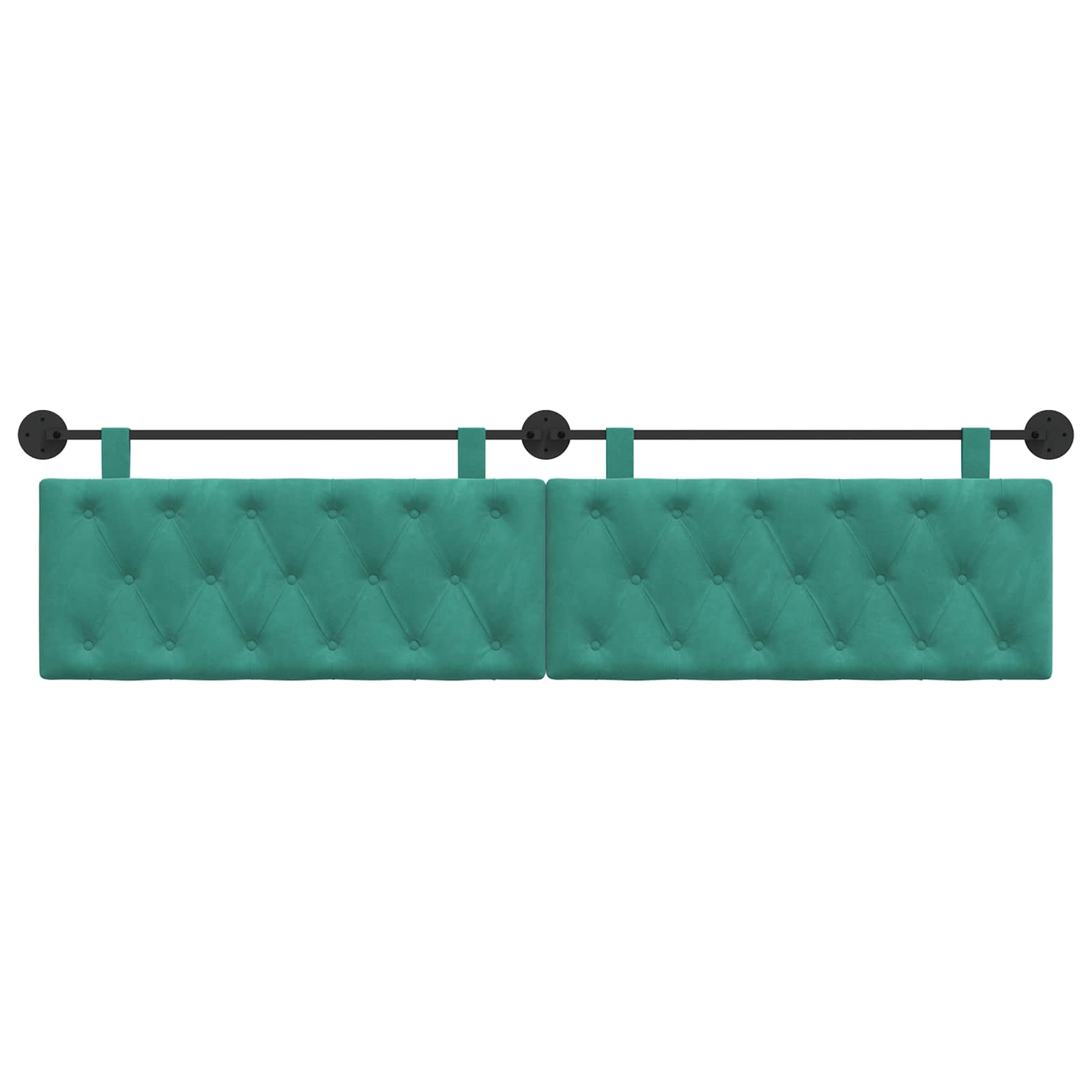 Hangend hoofdbord Turquoise Fluweel is nu te koop bij PeponiXL, paradijselijk wonen!