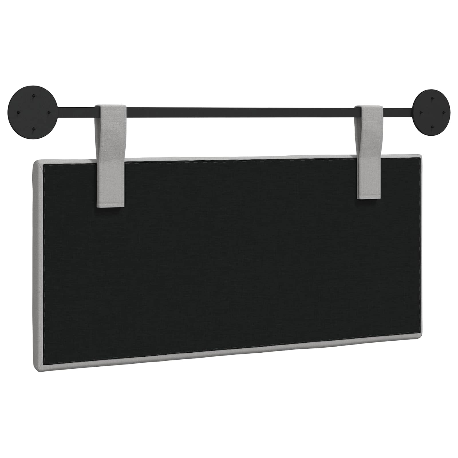 Hangend hoofdbord Wolkengrijs Stof is nu te koop bij PeponiXL, paradijselijk wonen!