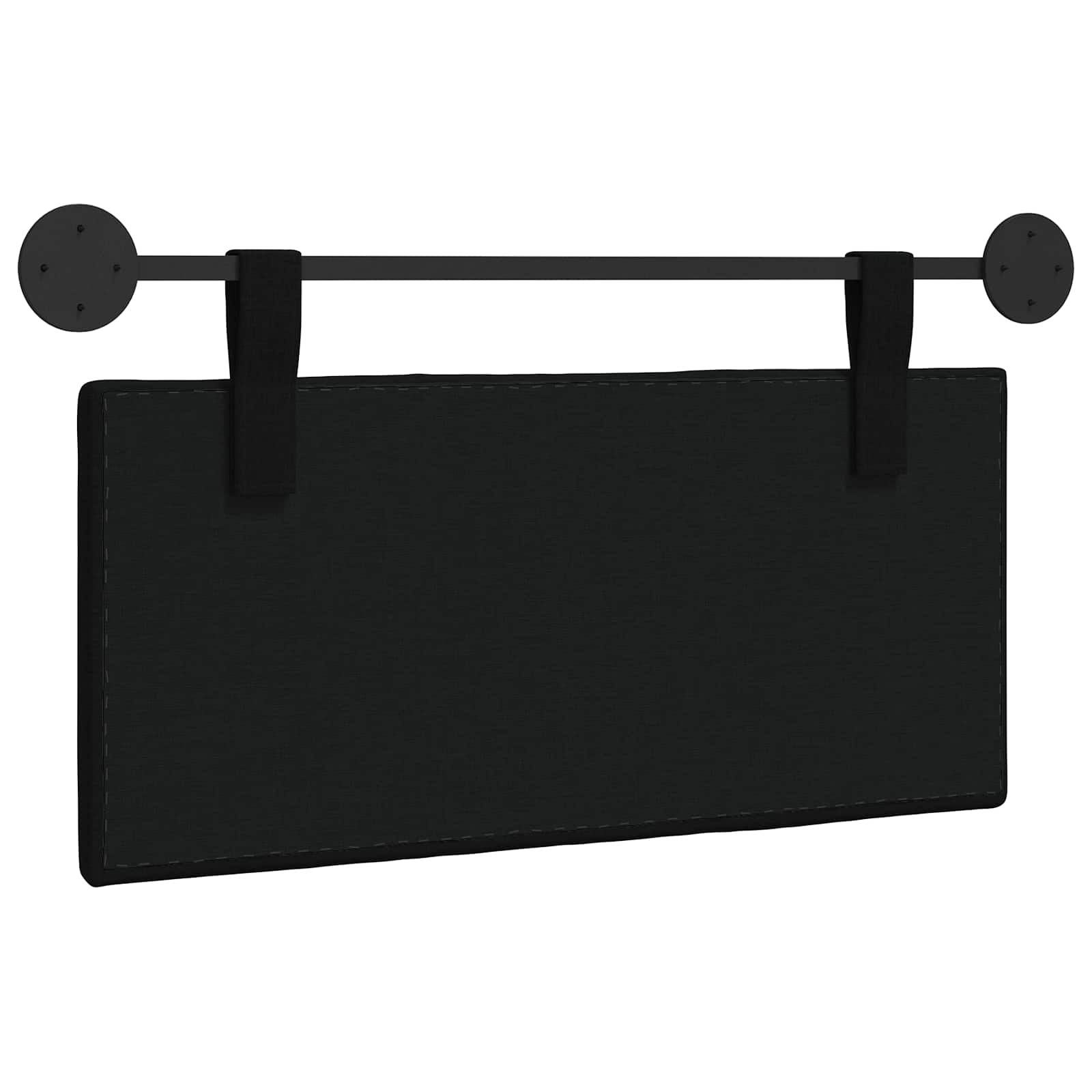 Hangend hoofdbord Zwart Stof is nu te koop bij PeponiXL, paradijselijk wonen!