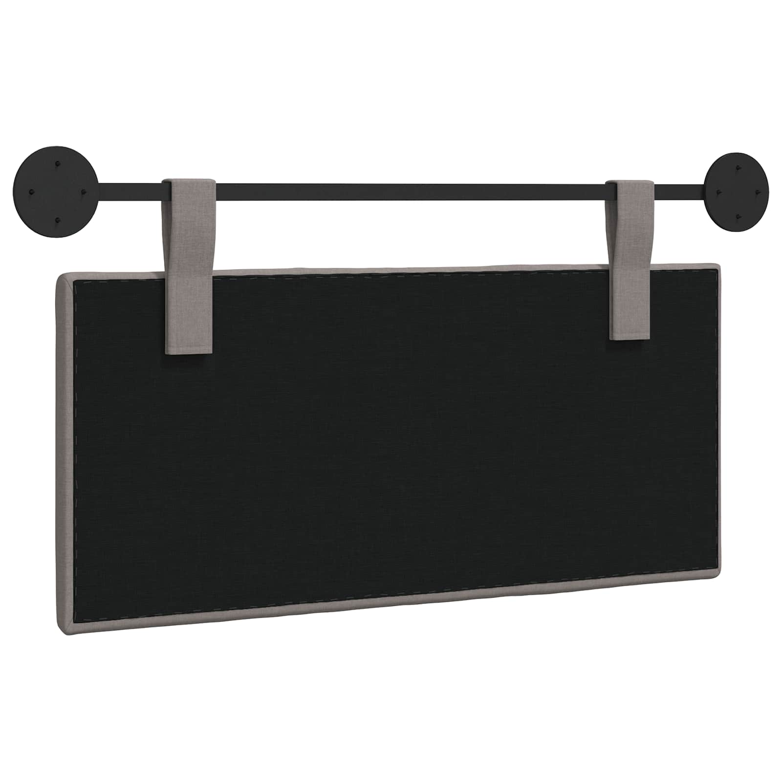 Hangend hoofdbord Taupe Stof is nu te koop bij PeponiXL, paradijselijk wonen!