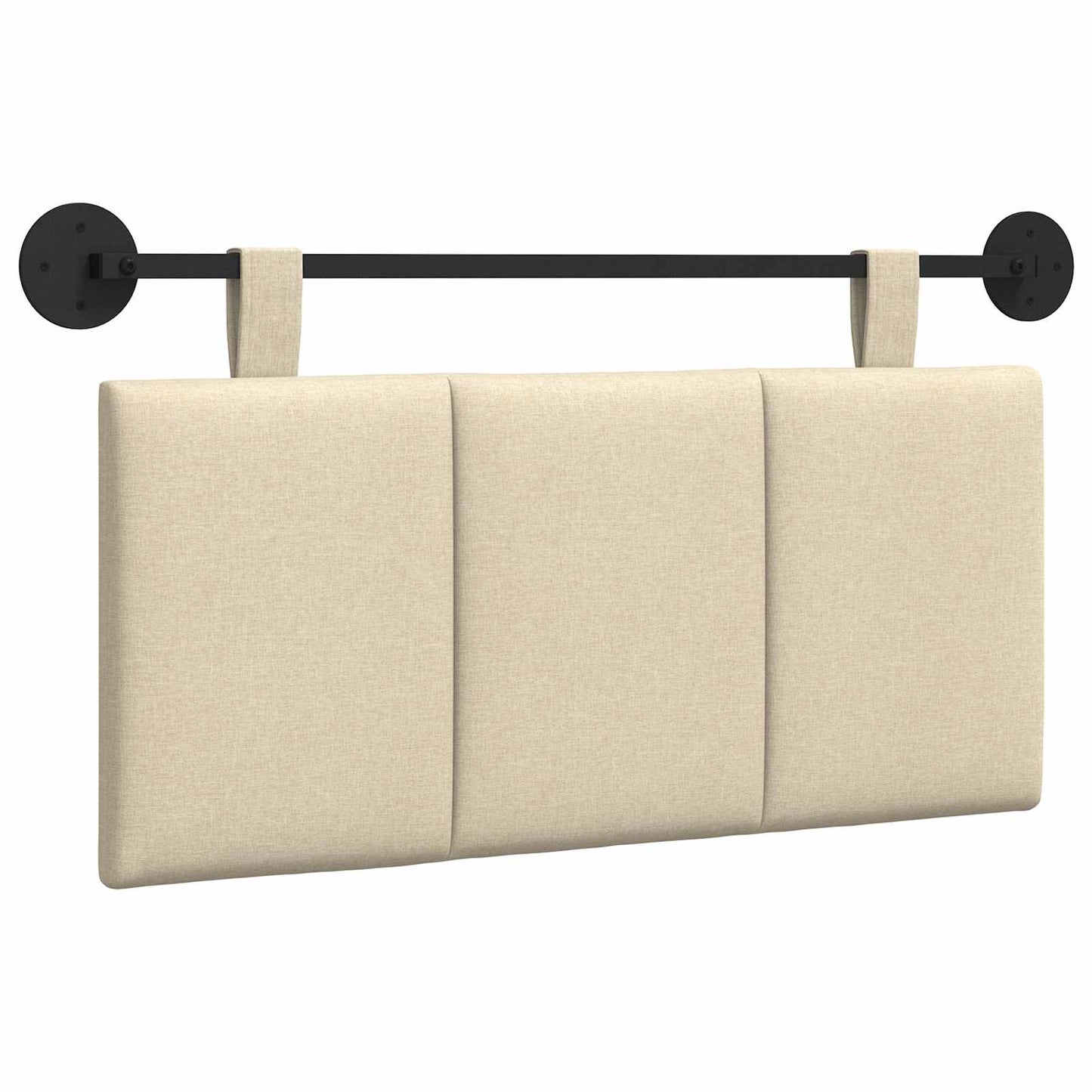 Hangend Hoofdeinde Wandgemonteerd Crème 90 x 55 x 5 cm Stof is nu te koop bij PeponiXL, paradijselijk wonen!