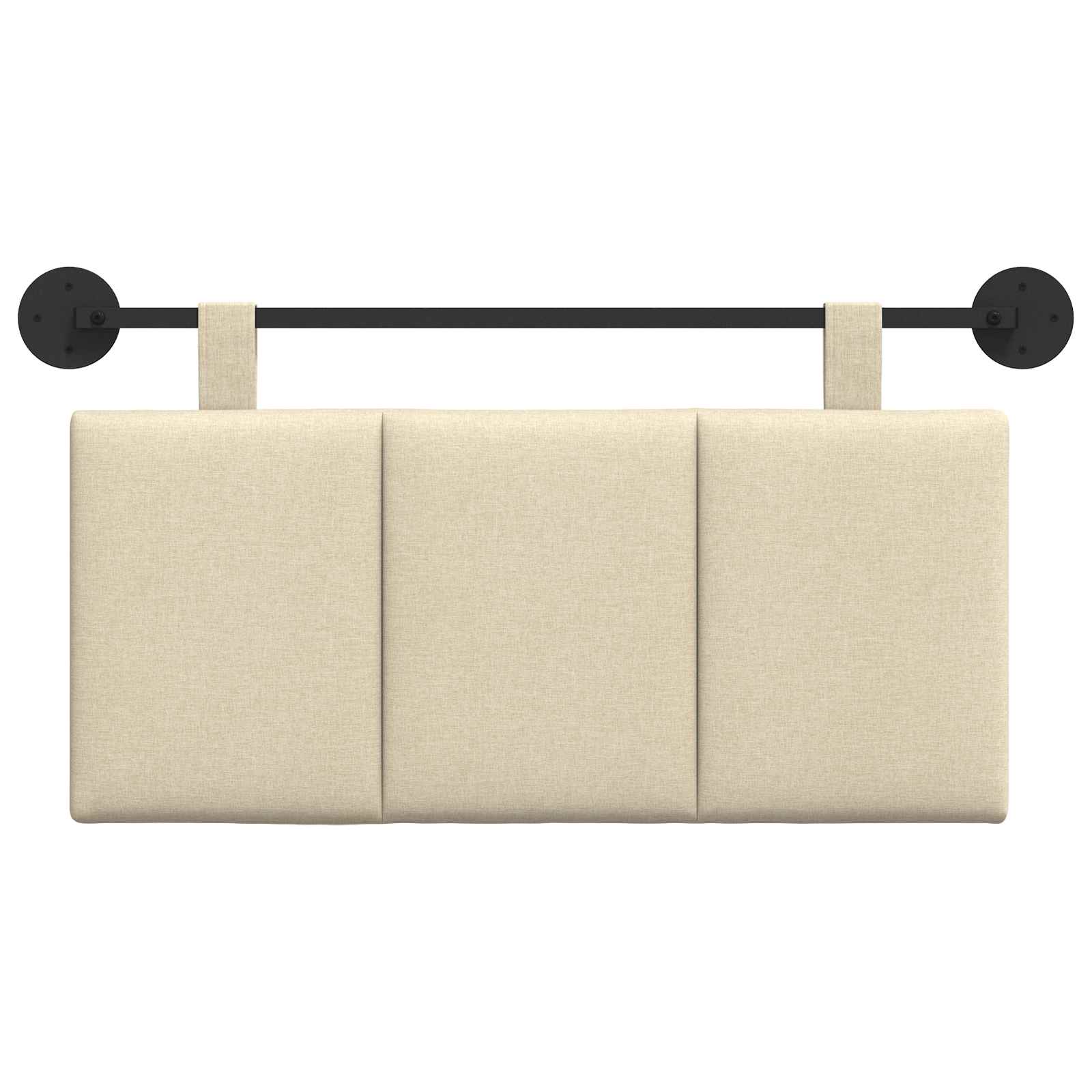 Hangend Hoofdeinde Wandgemonteerd Crème 90 x 55 x 5 cm Stof is nu te koop bij PeponiXL, paradijselijk wonen!
