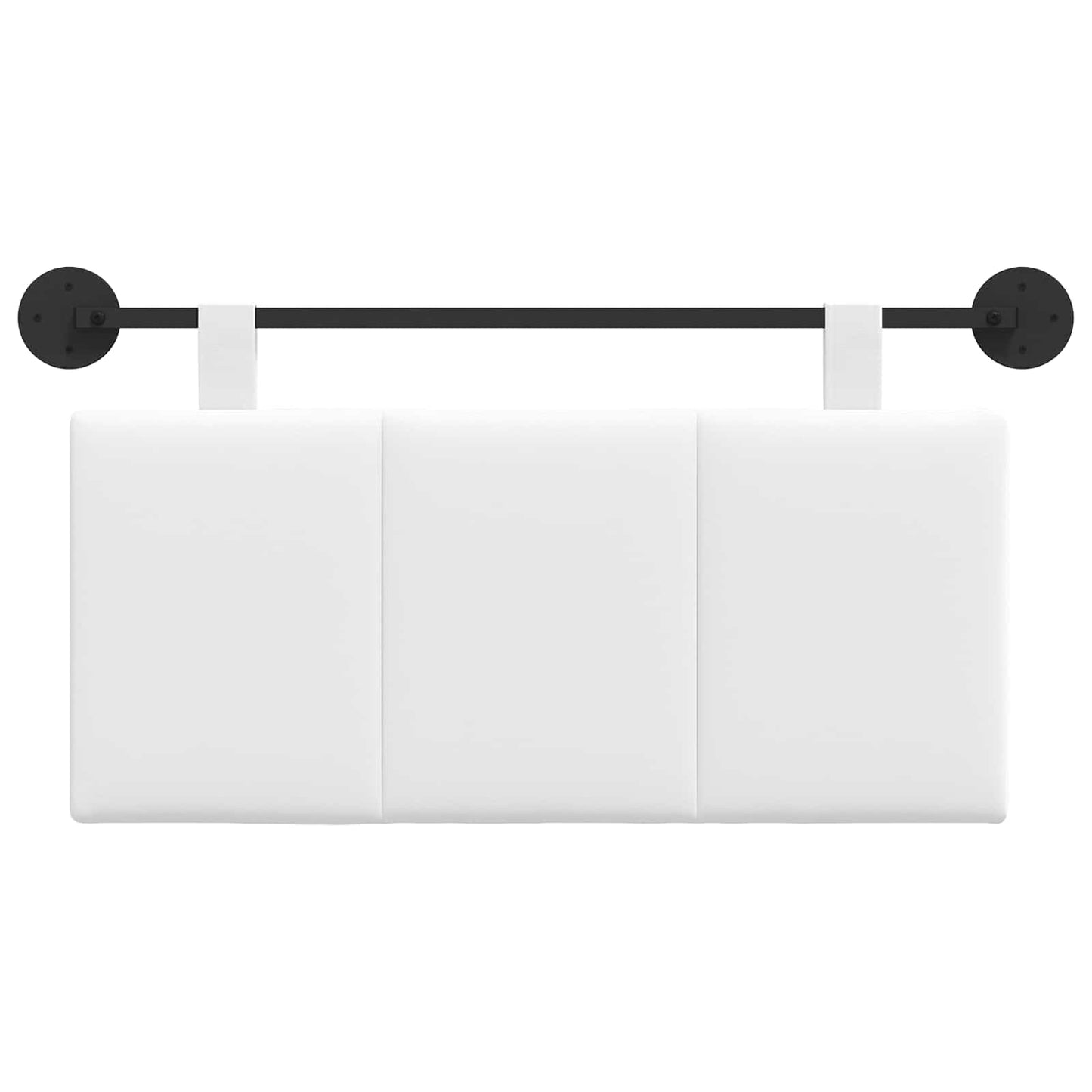 Hangend Hoofdeinde Wandgemonteerd Wit 90 x 55 x 5 cm Stof is nu te koop bij PeponiXL, paradijselijk wonen!