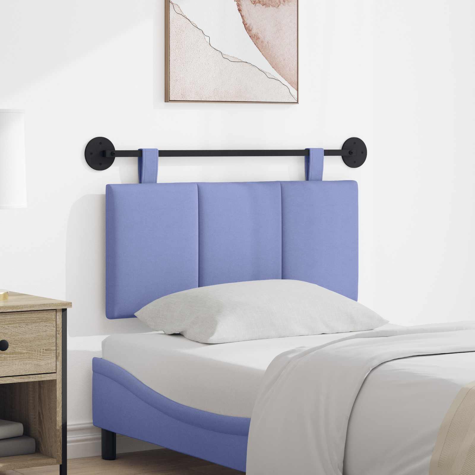 Hangend hoofdbord Jeans Blauw Stof is nu te koop bij PeponiXL, paradijselijk wonen!