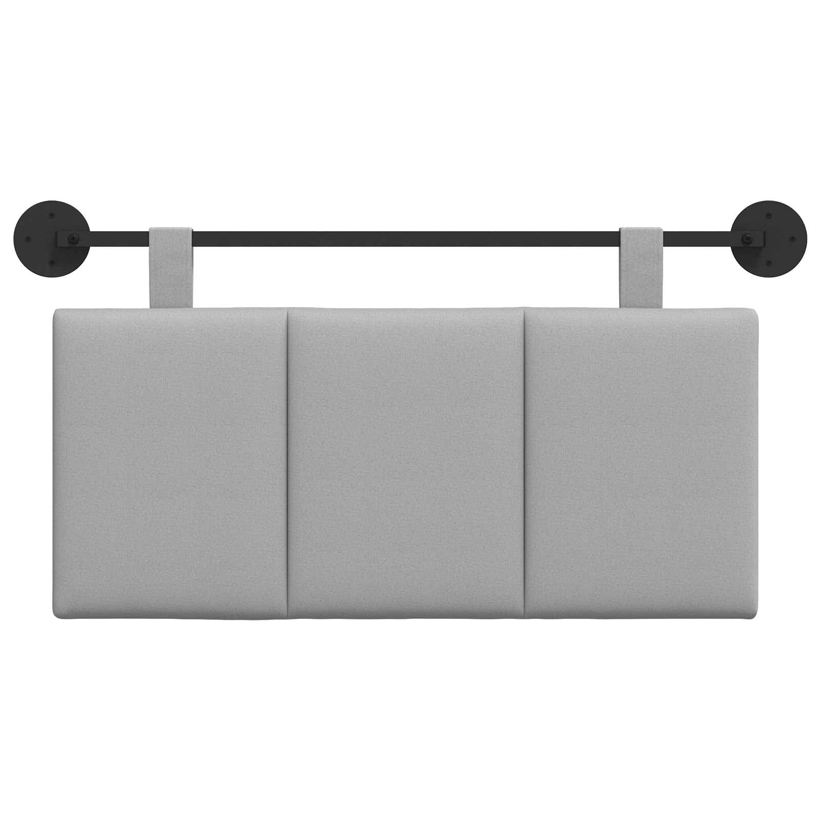 Hangend hoofdbord Wolkengrijs Stof is nu te koop bij PeponiXL, paradijselijk wonen!