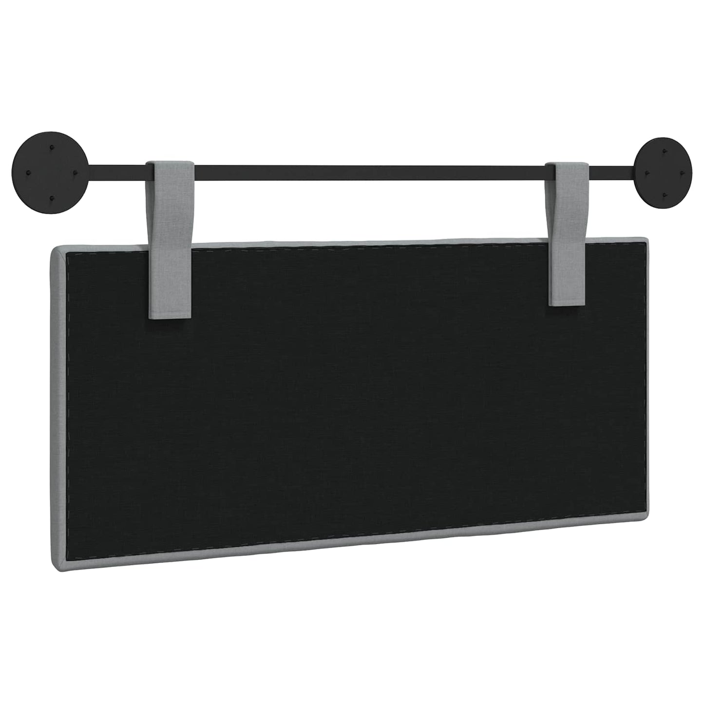 Hangend Hoofdeinde Gestreept Lichtgrijs 100 x 55 x 5 cm Stof is nu te koop bij PeponiXL, paradijselijk wonen!