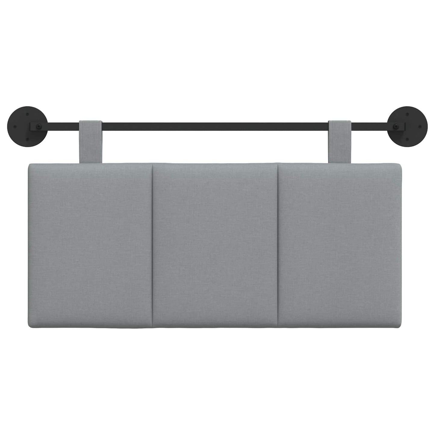 Hangend Hoofdeinde Gestreept Lichtgrijs 100 x 55 x 5 cm Stof is nu te koop bij PeponiXL, paradijselijk wonen!