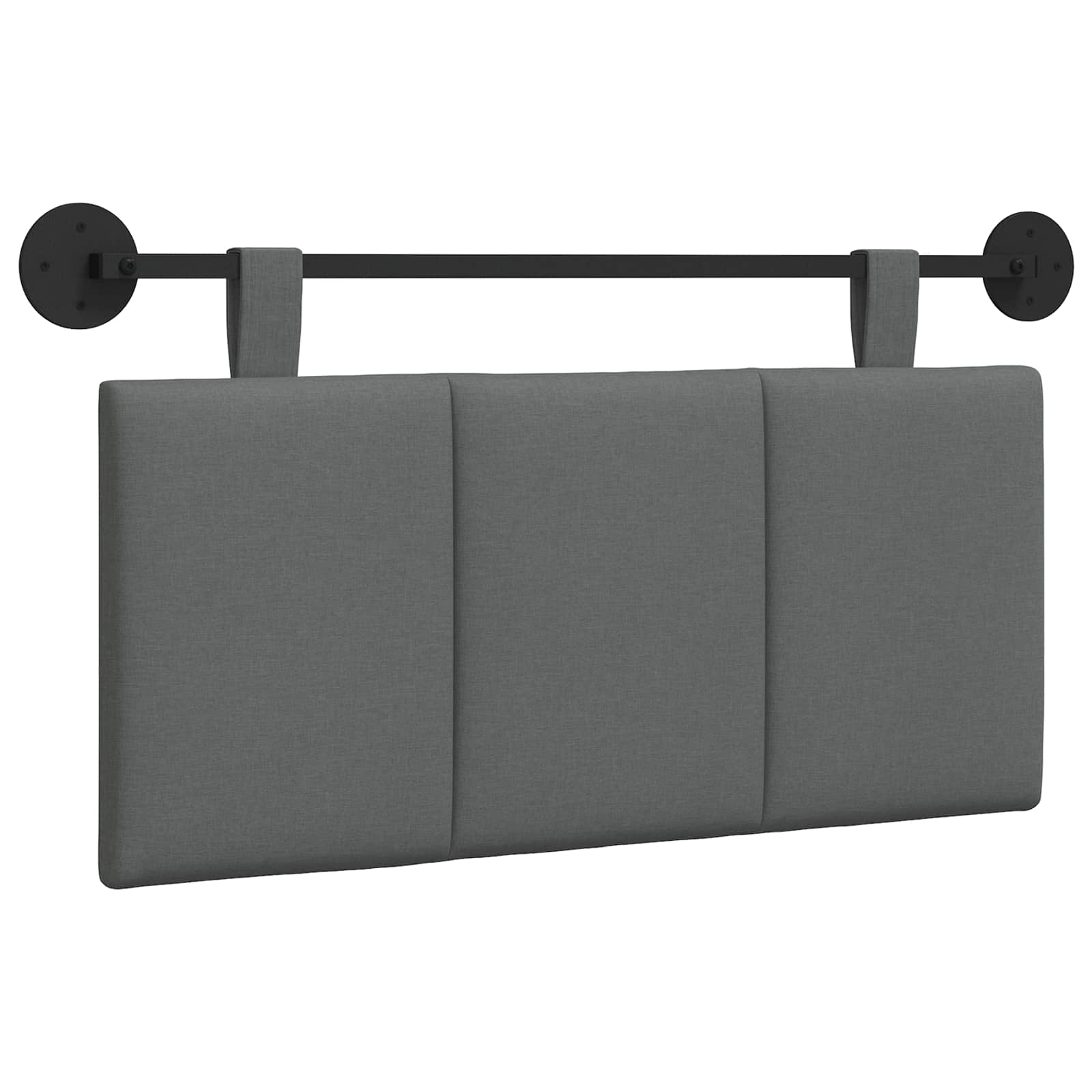 Hangend hoofdbord Donkergrijs Stof is nu te koop bij PeponiXL, paradijselijk wonen!