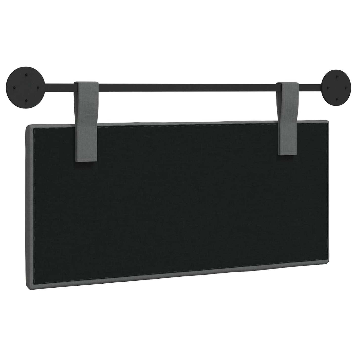 Hangend hoofdbord Donkergrijs Stof is nu te koop bij PeponiXL, paradijselijk wonen!