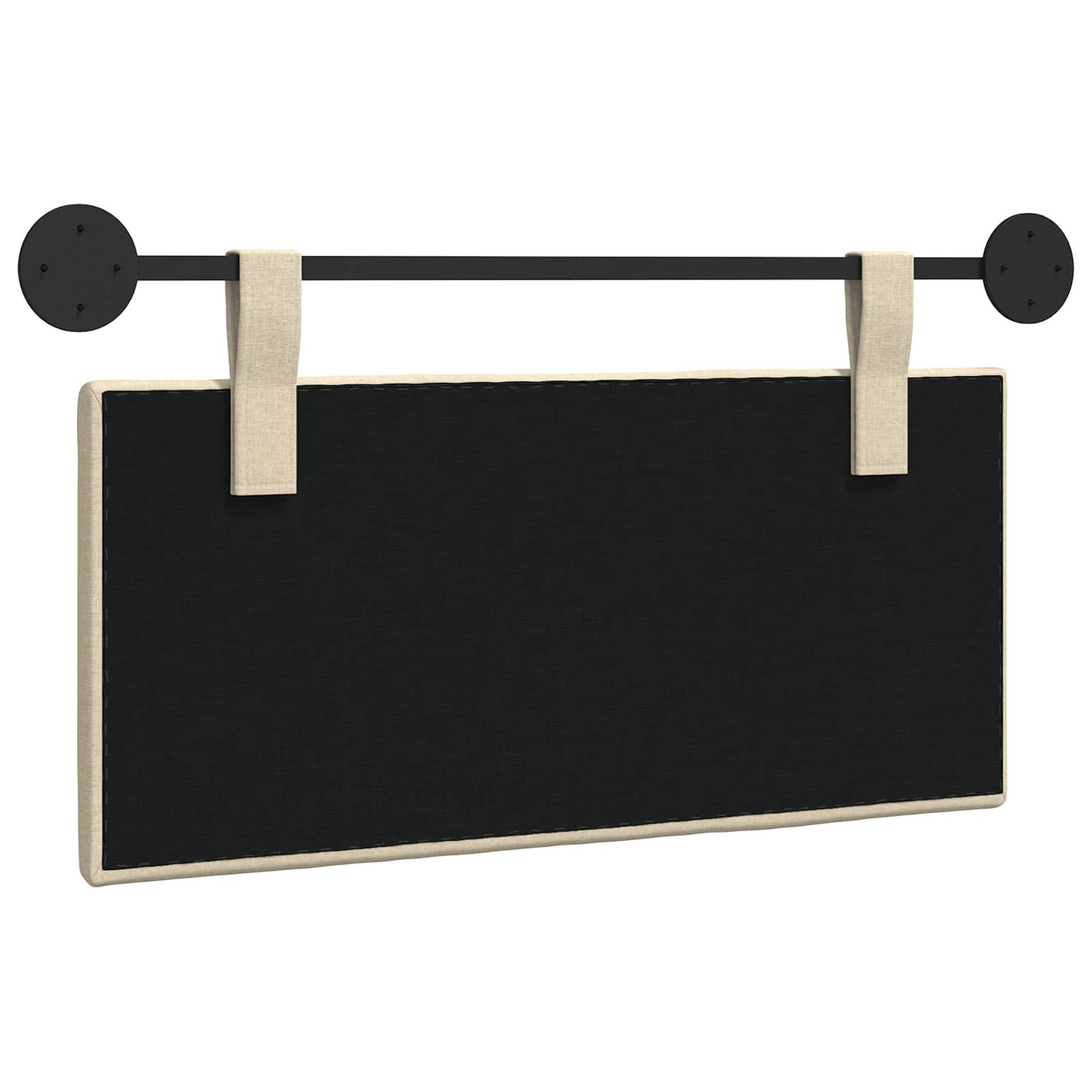 Hangend hoofdbord Crème Stof is nu te koop bij PeponiXL, paradijselijk wonen!
