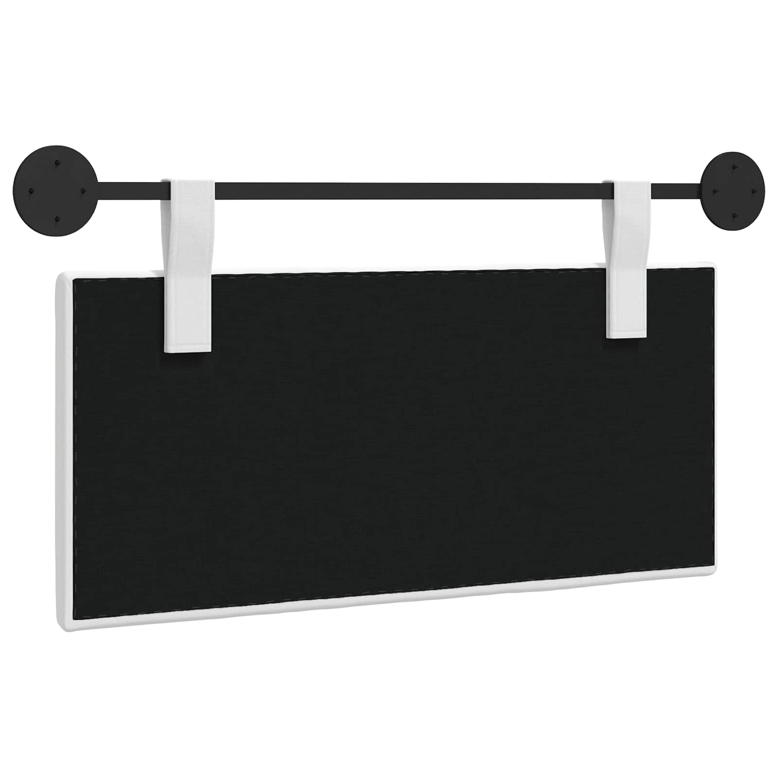 Hangend Hoofdeinde Wandgemonteerd Wit 100 x 55 x 5 cm Stof is nu te koop bij PeponiXL, paradijselijk wonen!