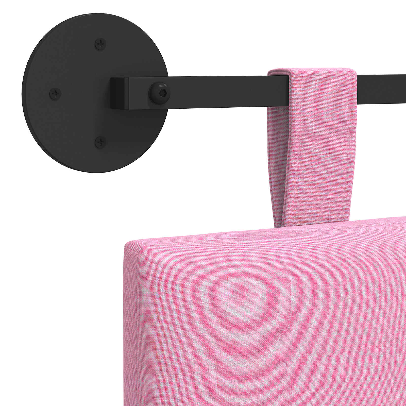 Hangend Hoofdeinde Wandgemonteerd Roze 100 x 55 x 5 cm Stof is nu te koop bij PeponiXL, paradijselijk wonen!