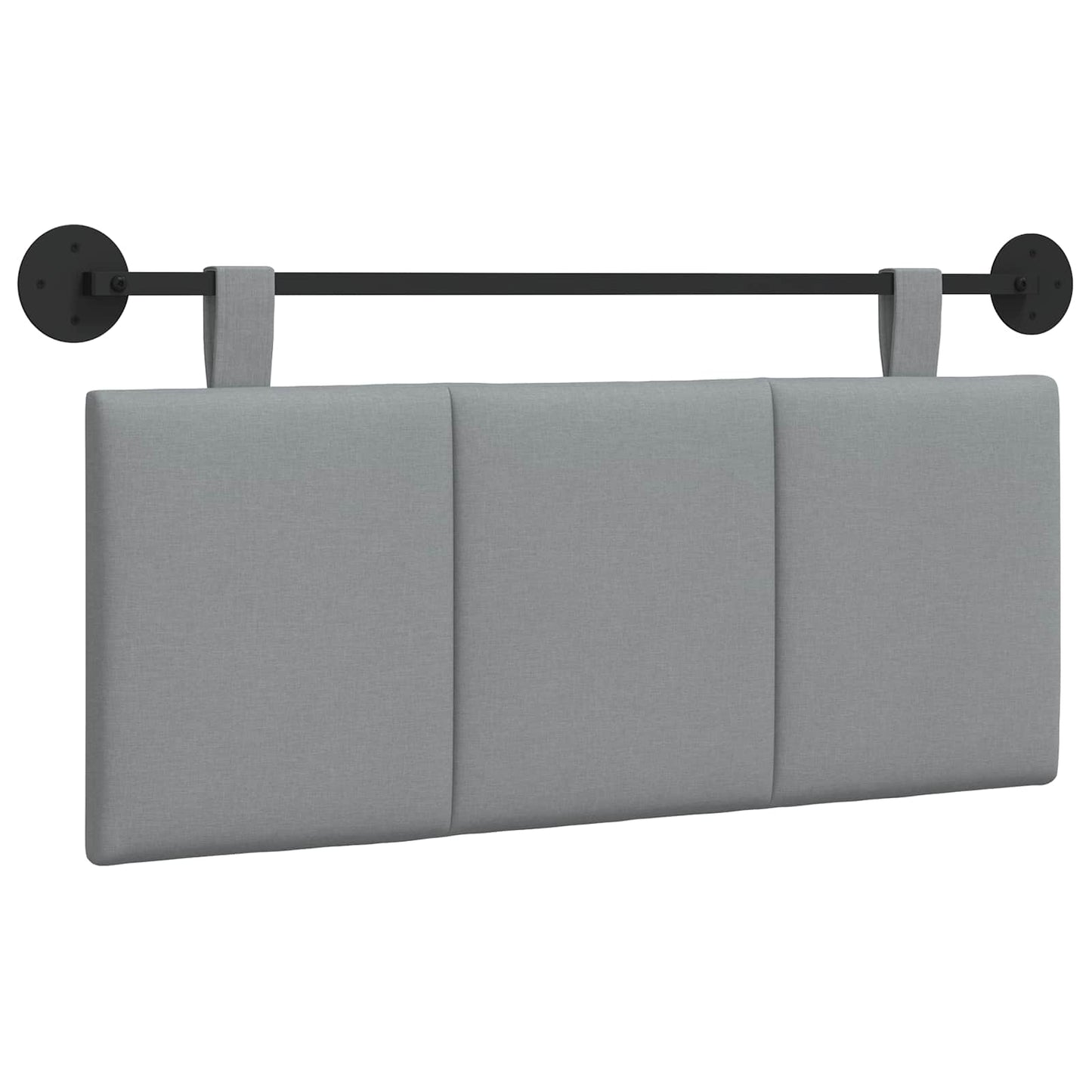 Hangend hoofdbord Lichtgrijs Stof is nu te koop bij PeponiXL, paradijselijk wonen!