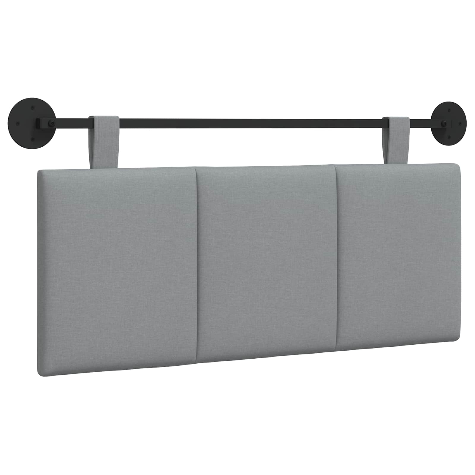 Hangend hoofdbord Lichtgrijs Stof is nu te koop bij PeponiXL, paradijselijk wonen!