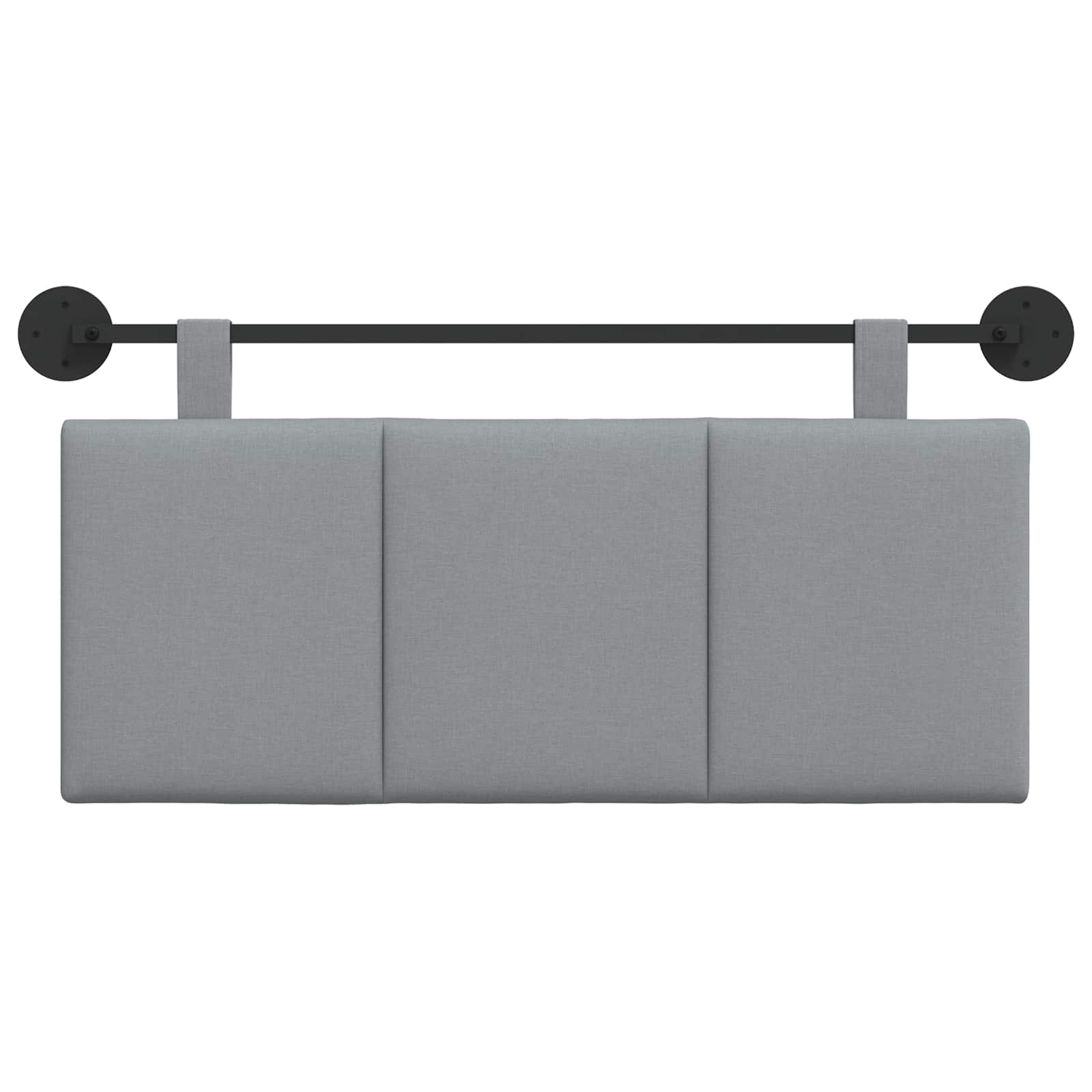 Hangend hoofdbord Lichtgrijs Stof is nu te koop bij PeponiXL, paradijselijk wonen!