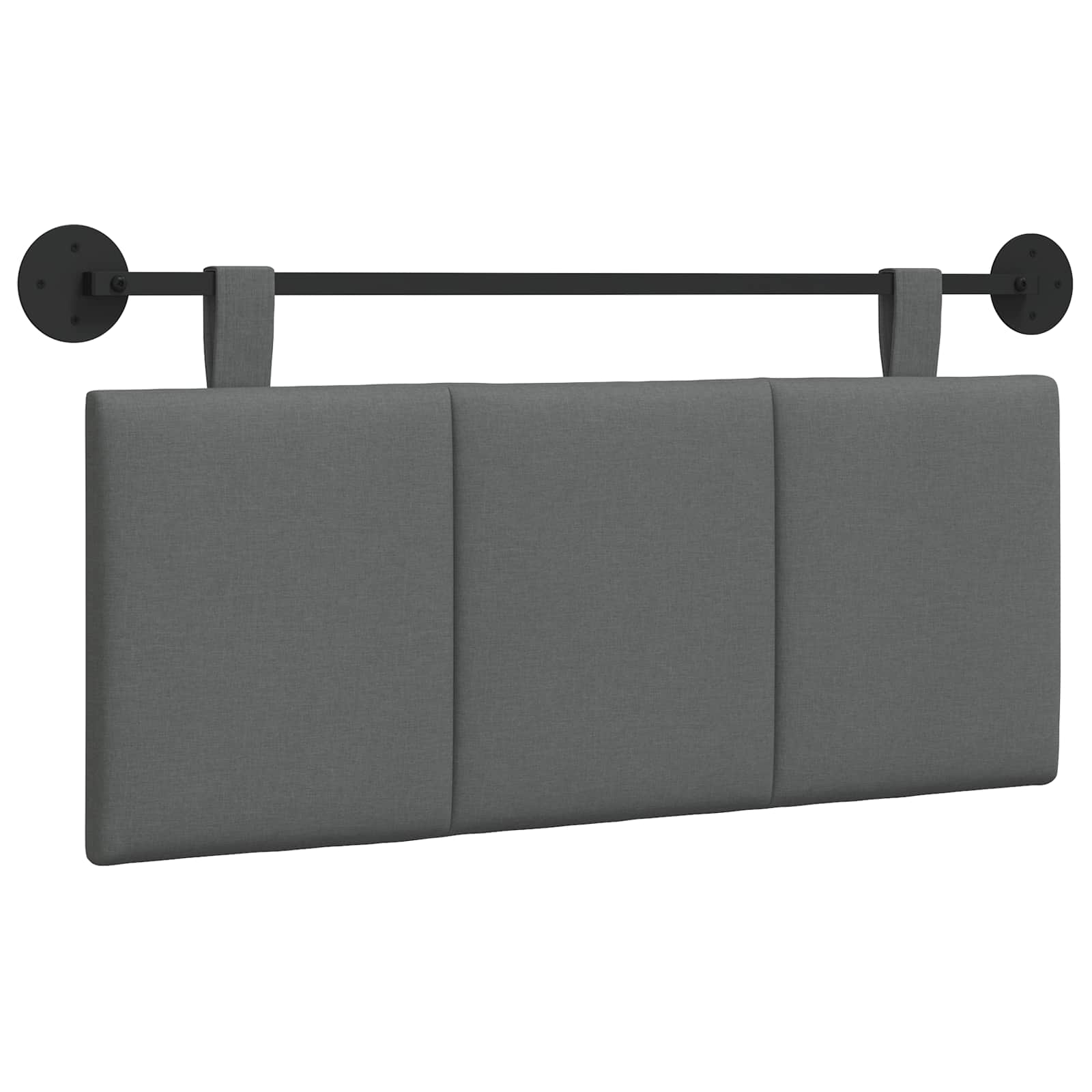 Hangend hoofdbord Donkergrijs Stof is nu te koop bij PeponiXL, paradijselijk wonen!