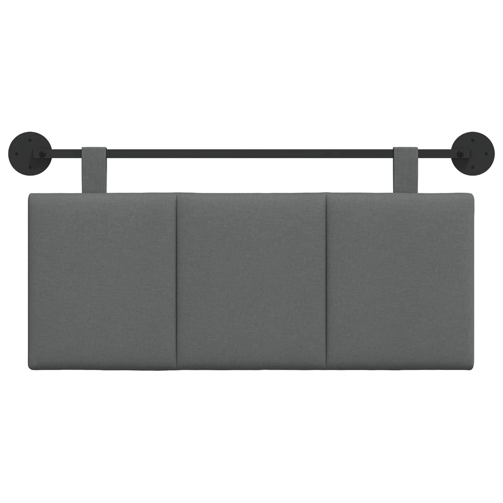 Hangend hoofdbord Donkergrijs Stof is nu te koop bij PeponiXL, paradijselijk wonen!
