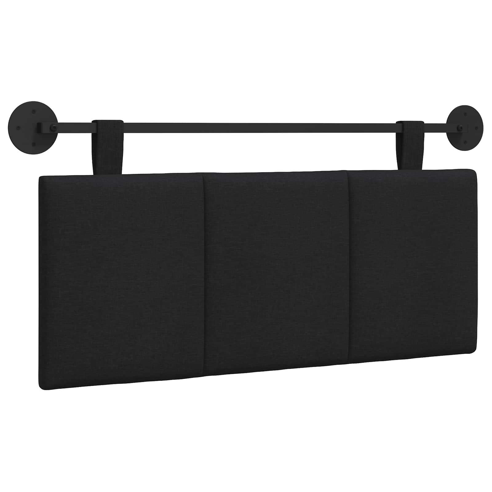 Hangend hoofdbord Zwart Stof is nu te koop bij PeponiXL, paradijselijk wonen!