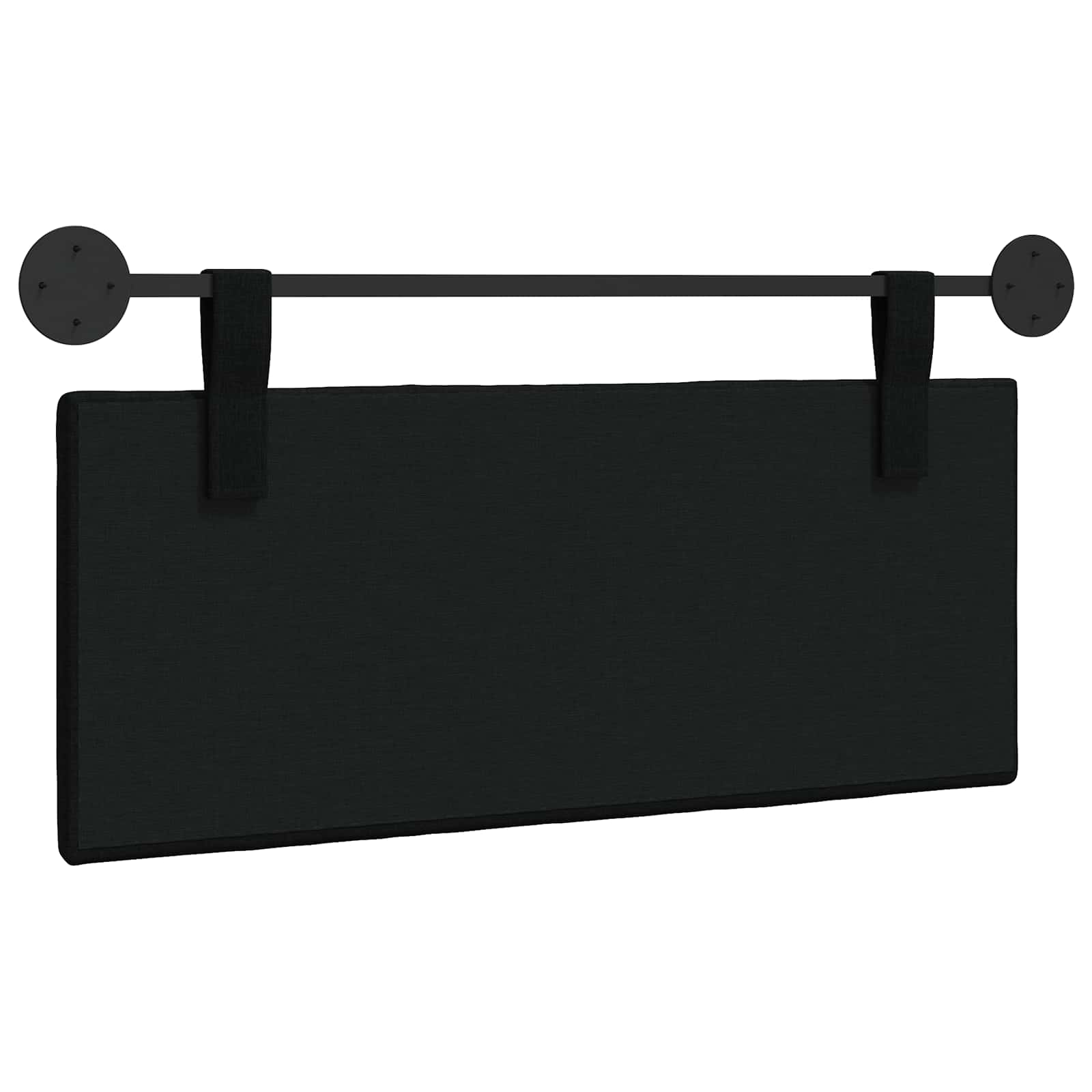 Hangend hoofdbord Zwart Stof is nu te koop bij PeponiXL, paradijselijk wonen!