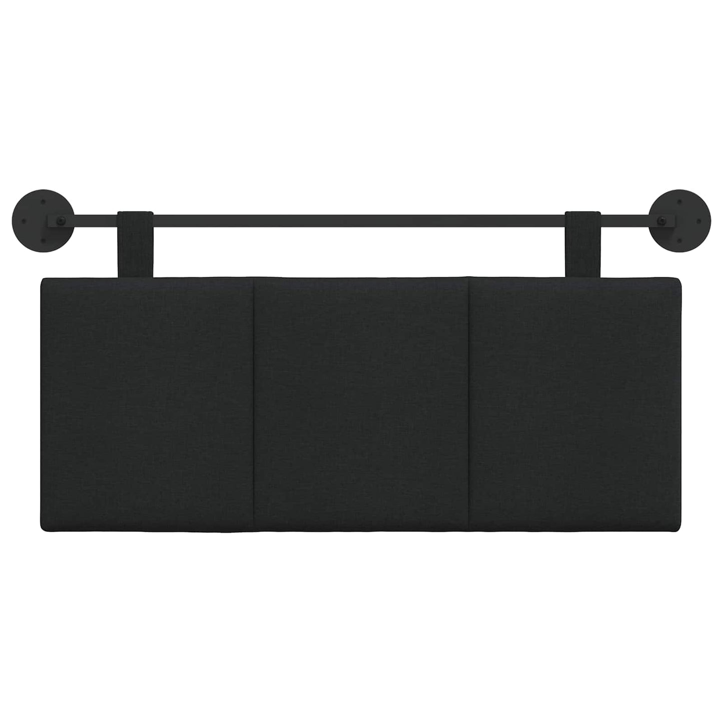 Hangend hoofdbord Zwart Stof is nu te koop bij PeponiXL, paradijselijk wonen!