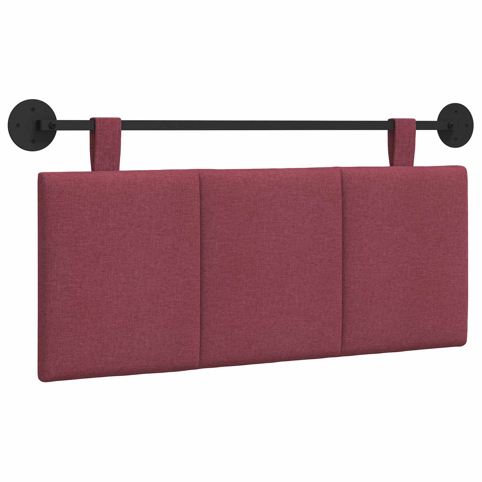 Hangend Hoofdeinde Wandgemonteerd Wijnrood 110 x 55 x 5 cm Stof is nu te koop bij PeponiXL, paradijselijk wonen!