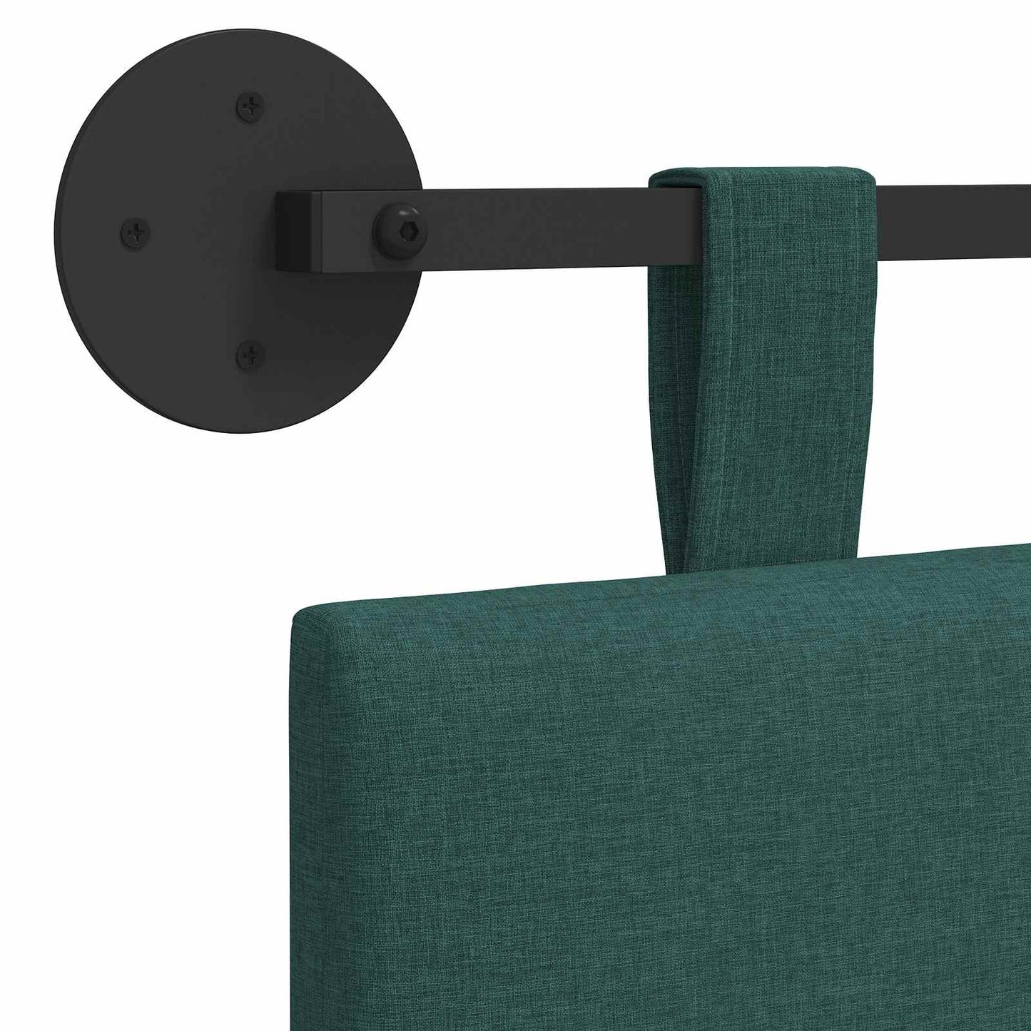 Hangend hoofdbord Donkergroen Stof is nu te koop bij PeponiXL, paradijselijk wonen!