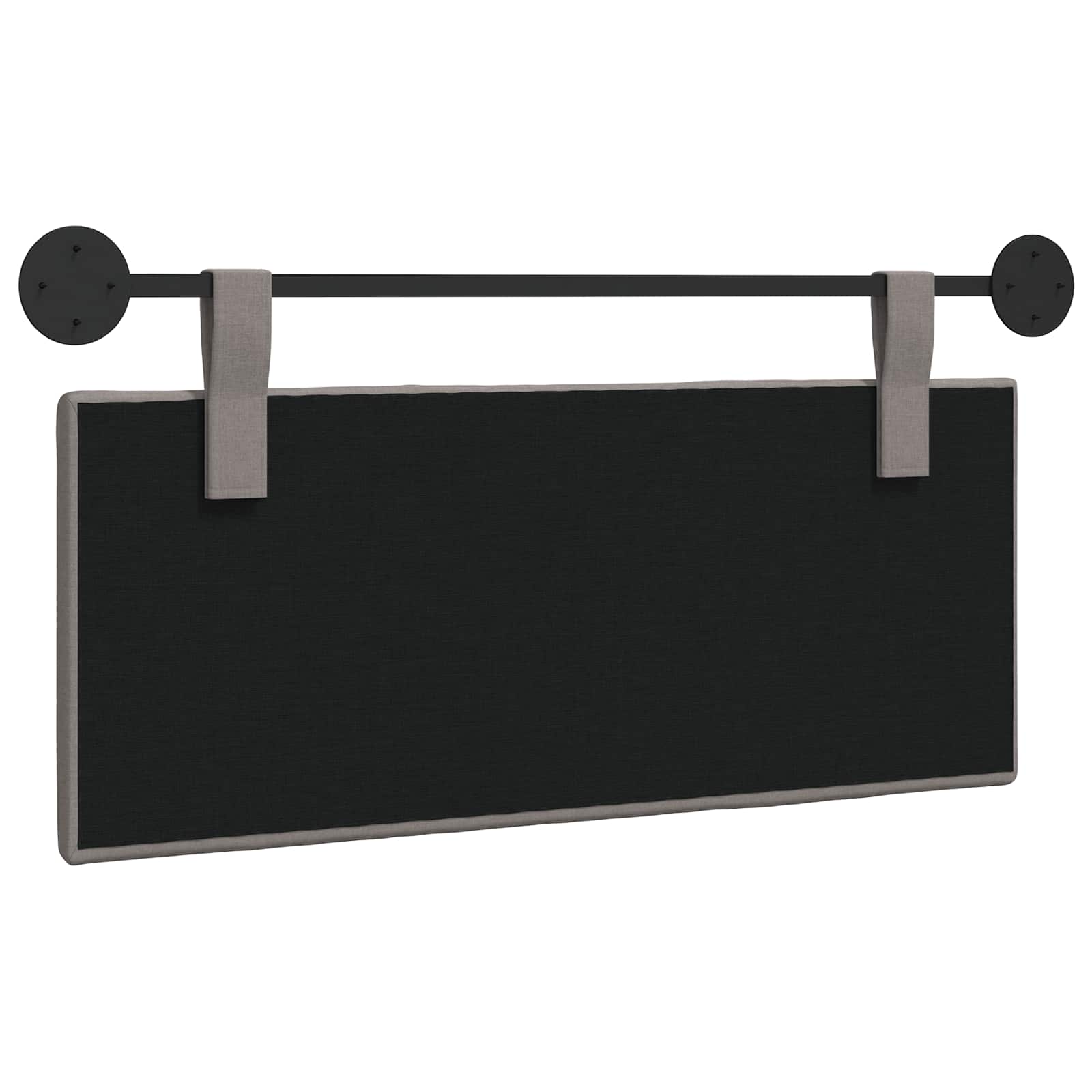 Hangend hoofdbord Taupe Stof is nu te koop bij PeponiXL, paradijselijk wonen!