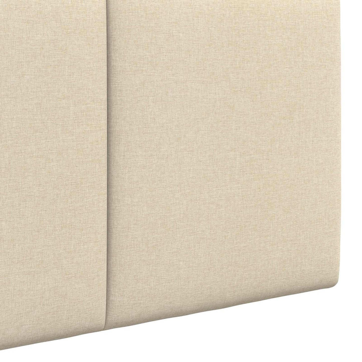 Hangend Hoofdeinde Wandgemonteerd Crème 110 x 55 x 5 cm Stof is nu te koop bij PeponiXL, paradijselijk wonen!