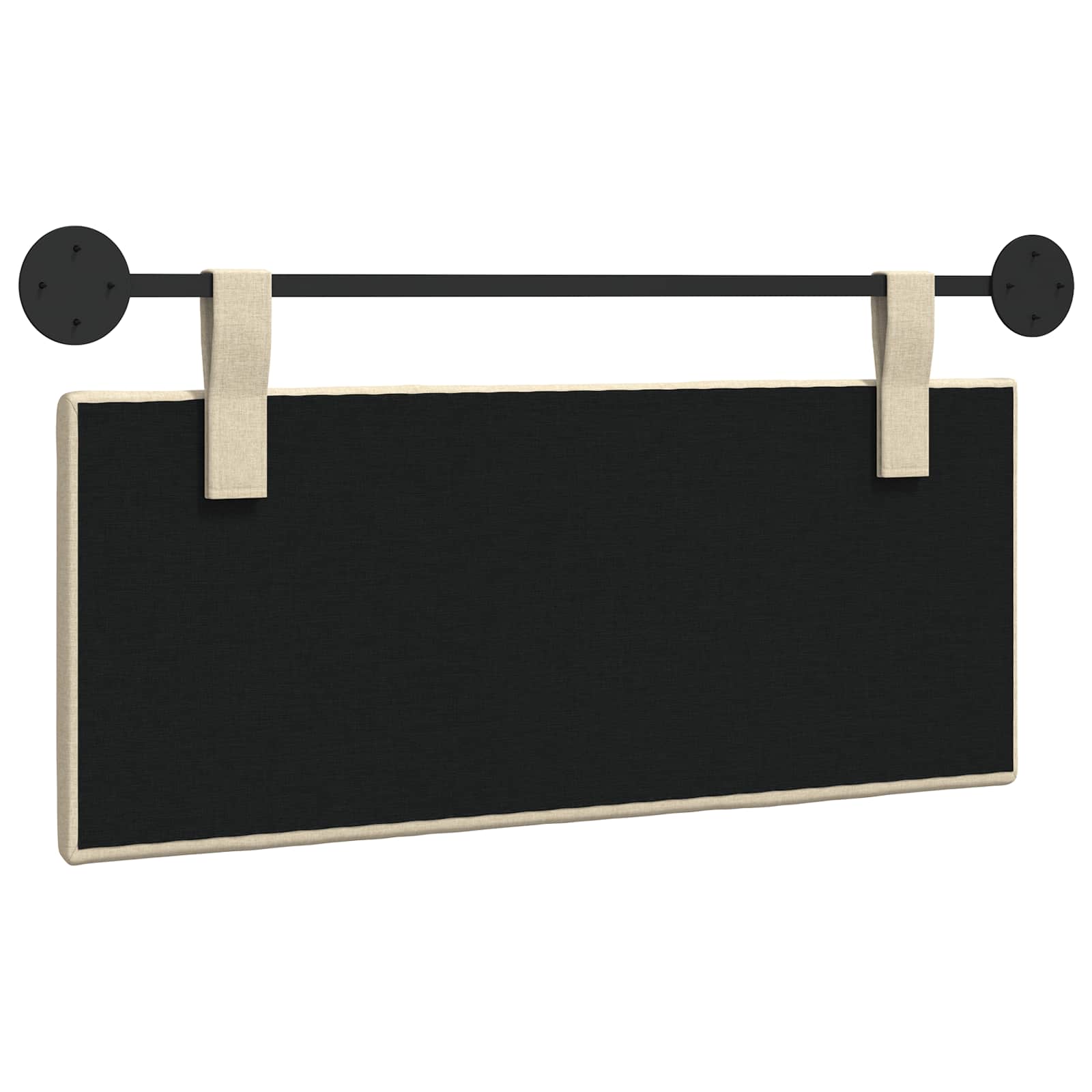 Hangend Hoofdeinde Wandgemonteerd Crème 110 x 55 x 5 cm Stof is nu te koop bij PeponiXL, paradijselijk wonen!