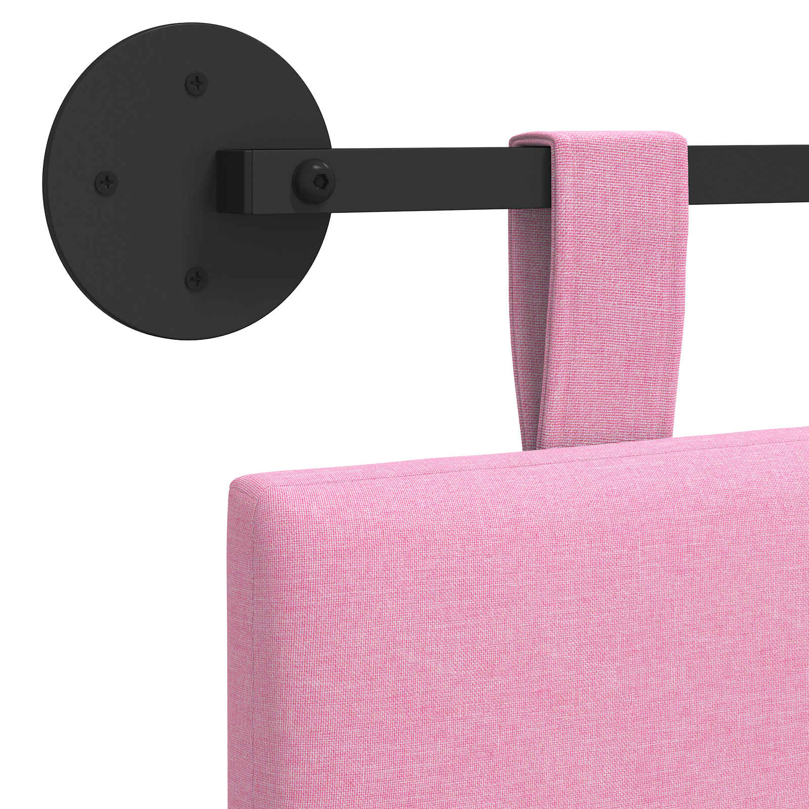Hangend hoofdbord Roze Stof is nu te koop bij PeponiXL, paradijselijk wonen!