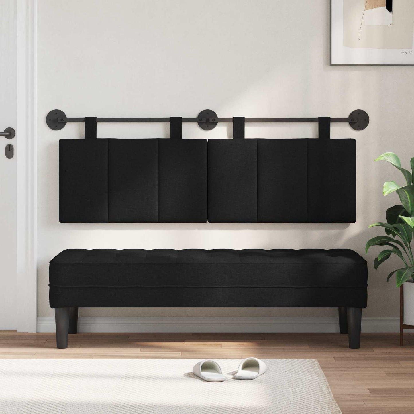 Hangend hoofdbord Stof is nu te koop bij PeponiXL, paradijselijk wonen!