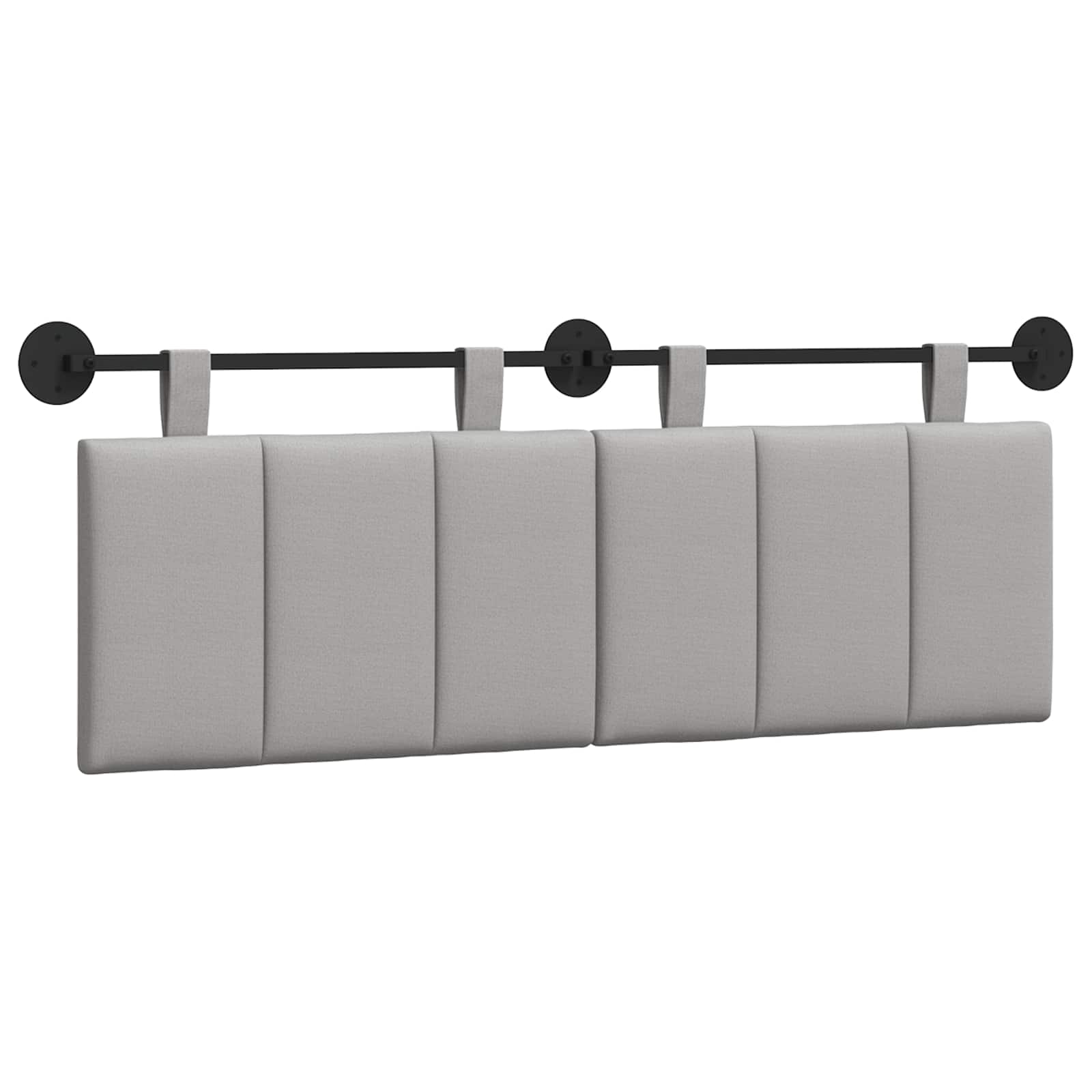 Hangend hoofdbord Wolkengrijs Stof is nu te koop bij PeponiXL, paradijselijk wonen!