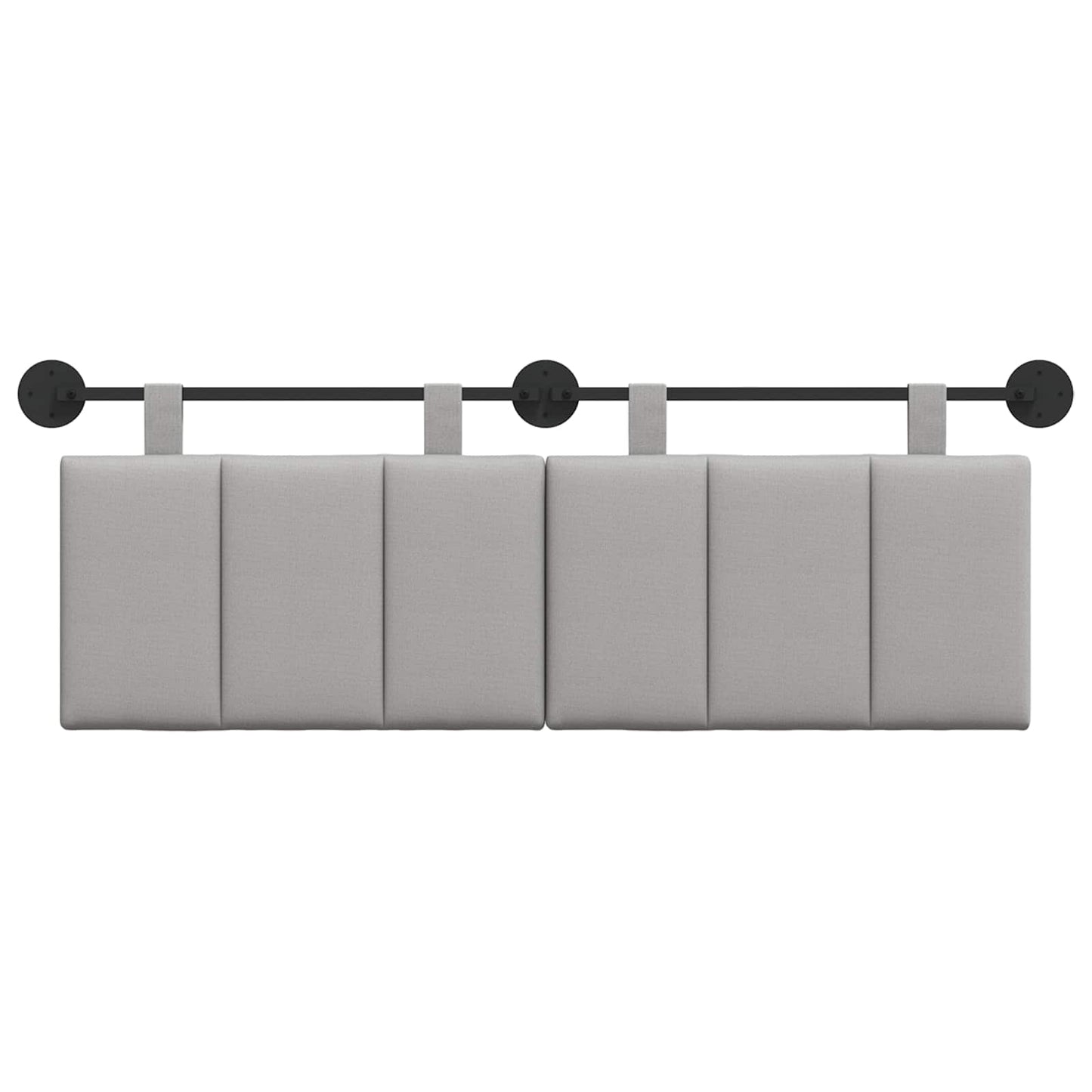 Hangend hoofdbord Wolkengrijs Stof is nu te koop bij PeponiXL, paradijselijk wonen!