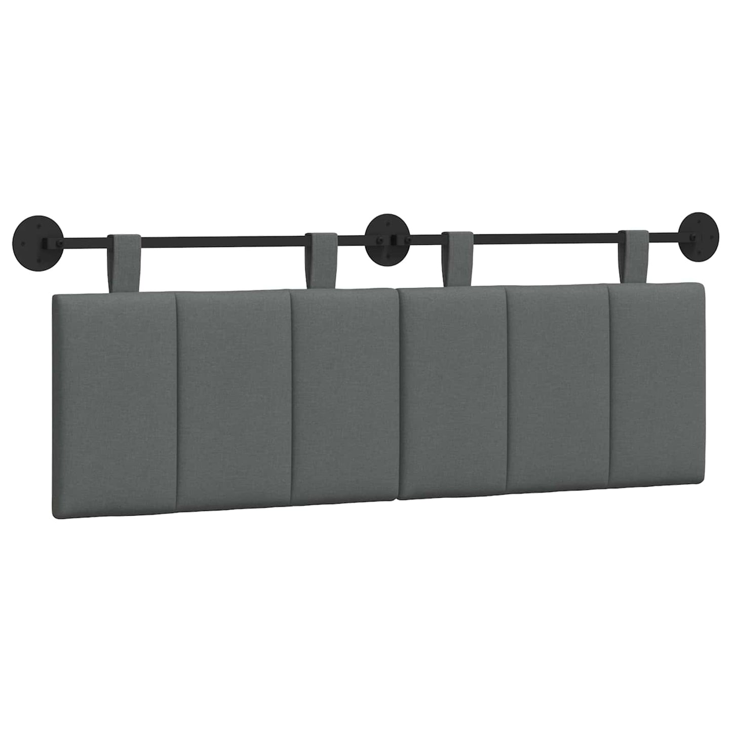 Hangend hoofdbord Donkergrijs Stof is nu te koop bij PeponiXL, paradijselijk wonen!