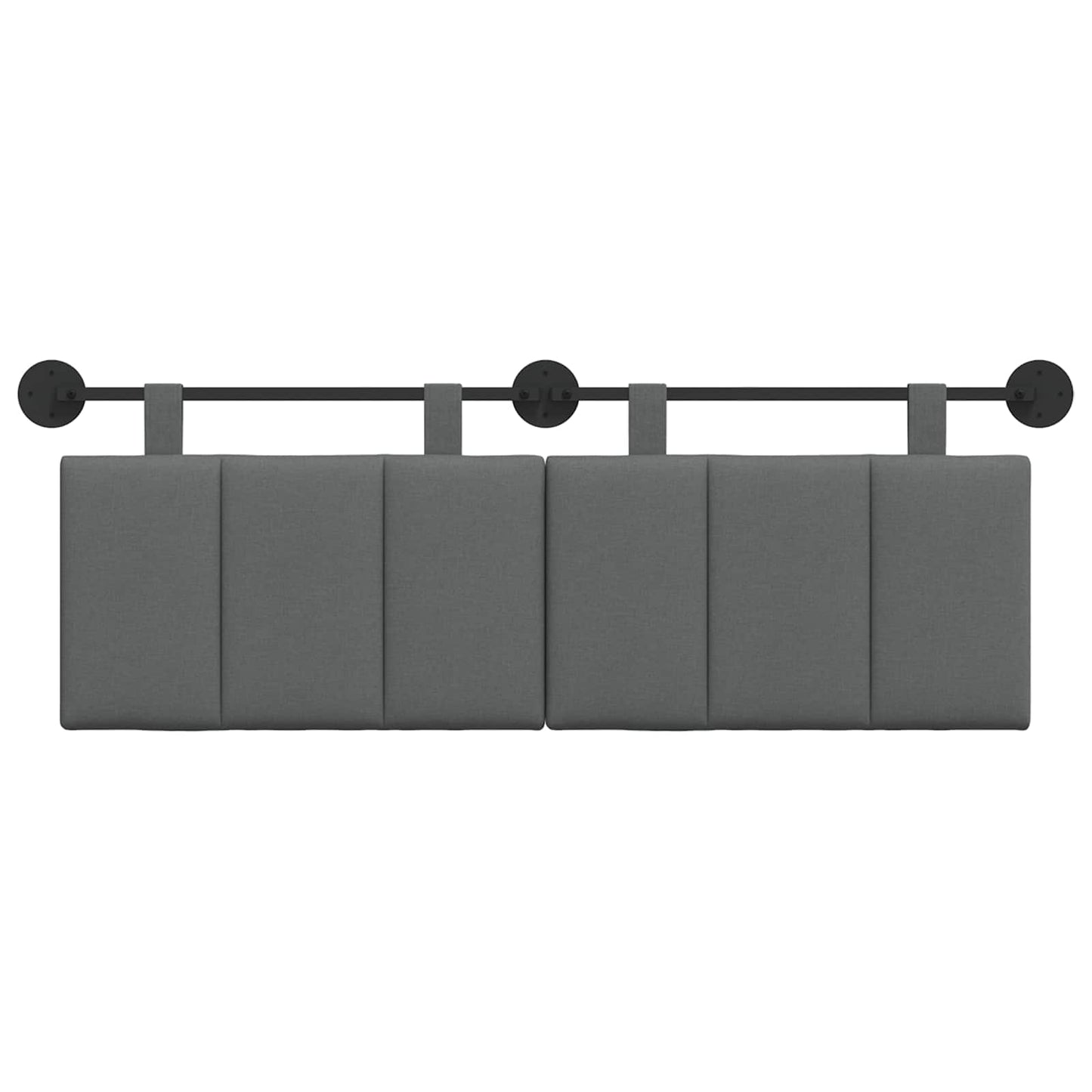 Hangend hoofdbord Donkergrijs Stof is nu te koop bij PeponiXL, paradijselijk wonen!