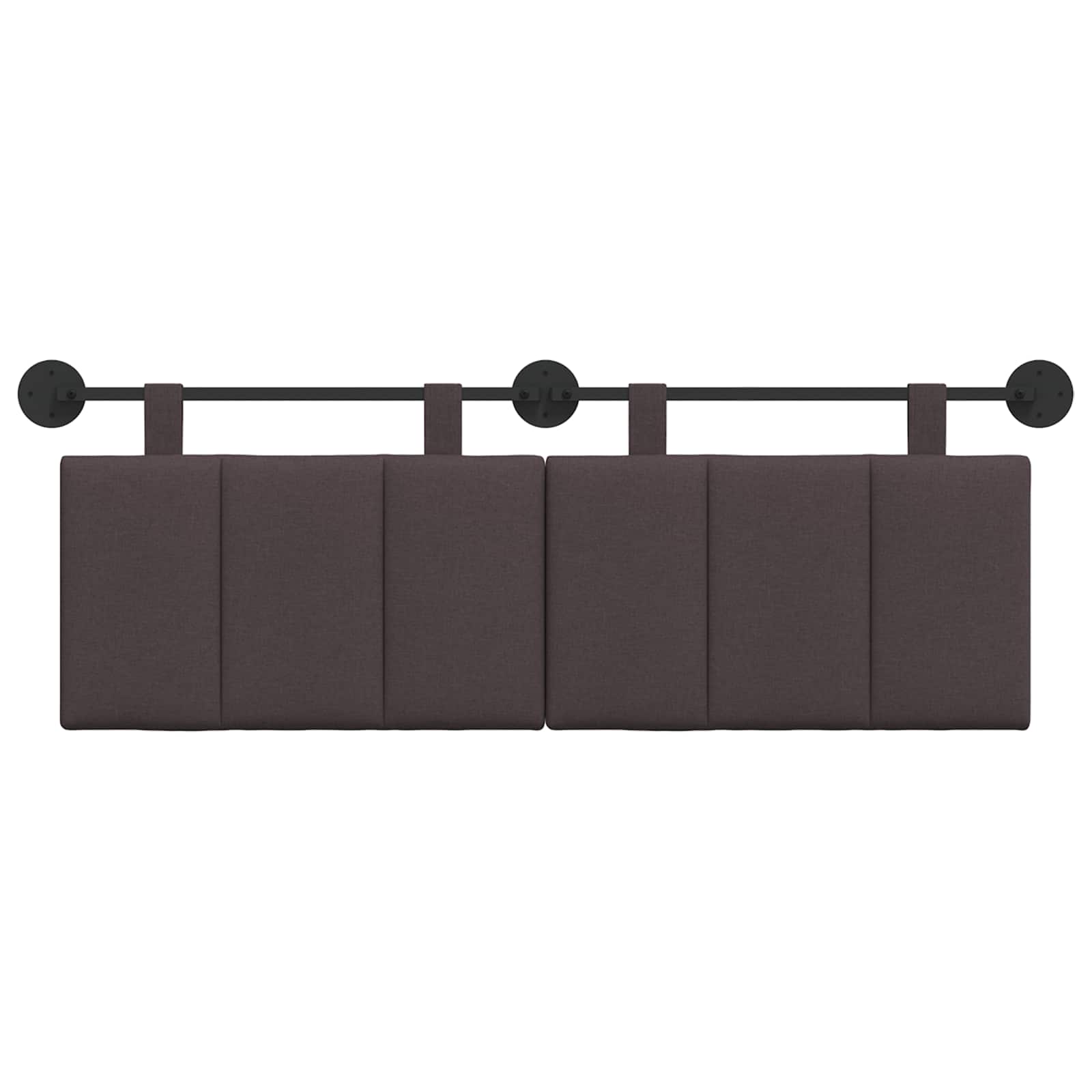 Hangend hoofdbord Donkerbruin Stof is nu te koop bij PeponiXL, paradijselijk wonen!