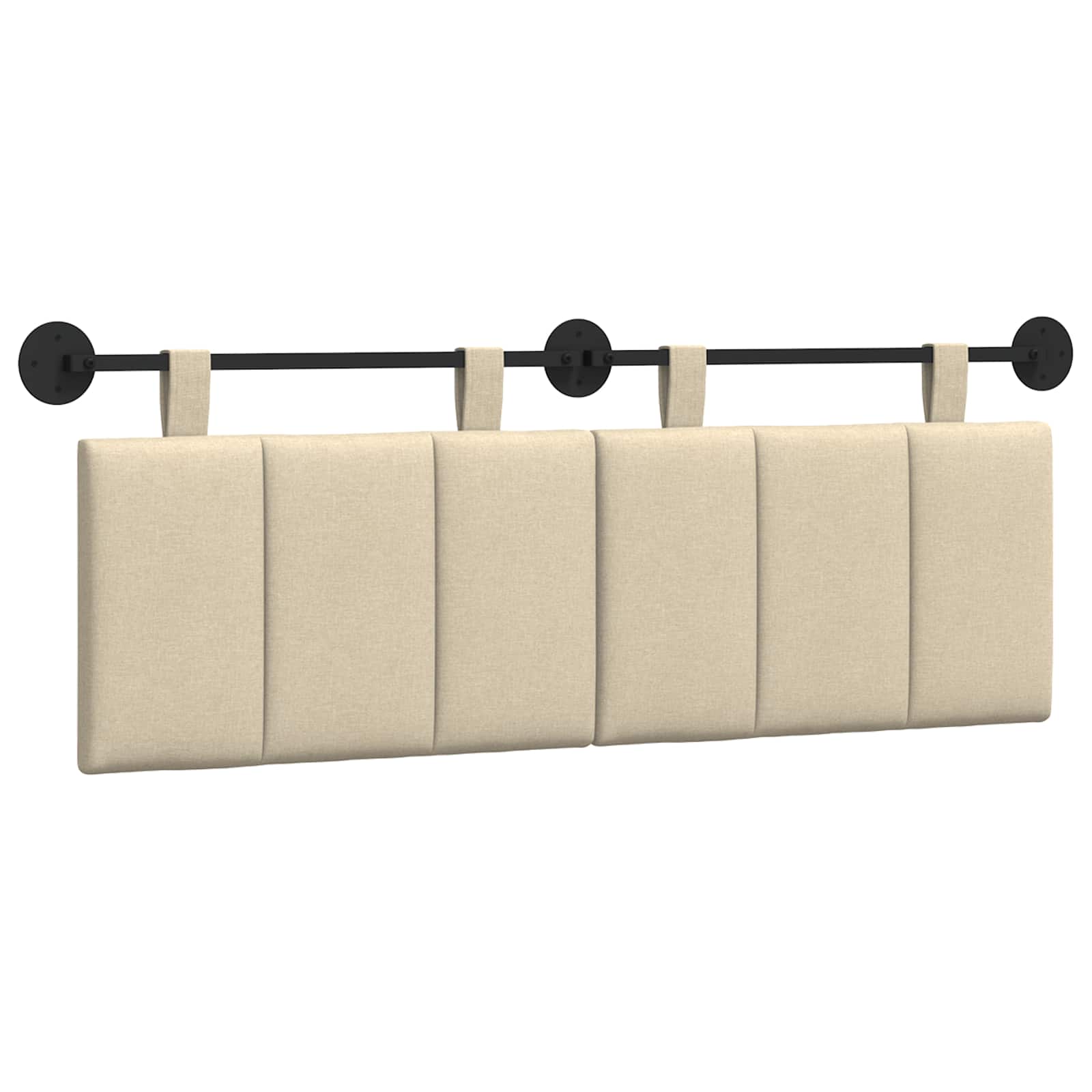 Hangend hoofdbord Crème Stof is nu te koop bij PeponiXL, paradijselijk wonen!