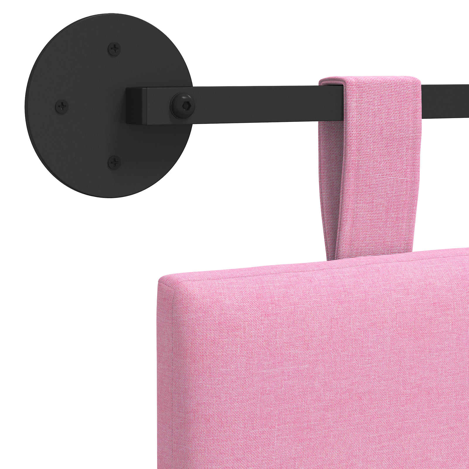 Hangend hoofdbord Roze Stof is nu te koop bij PeponiXL, paradijselijk wonen!