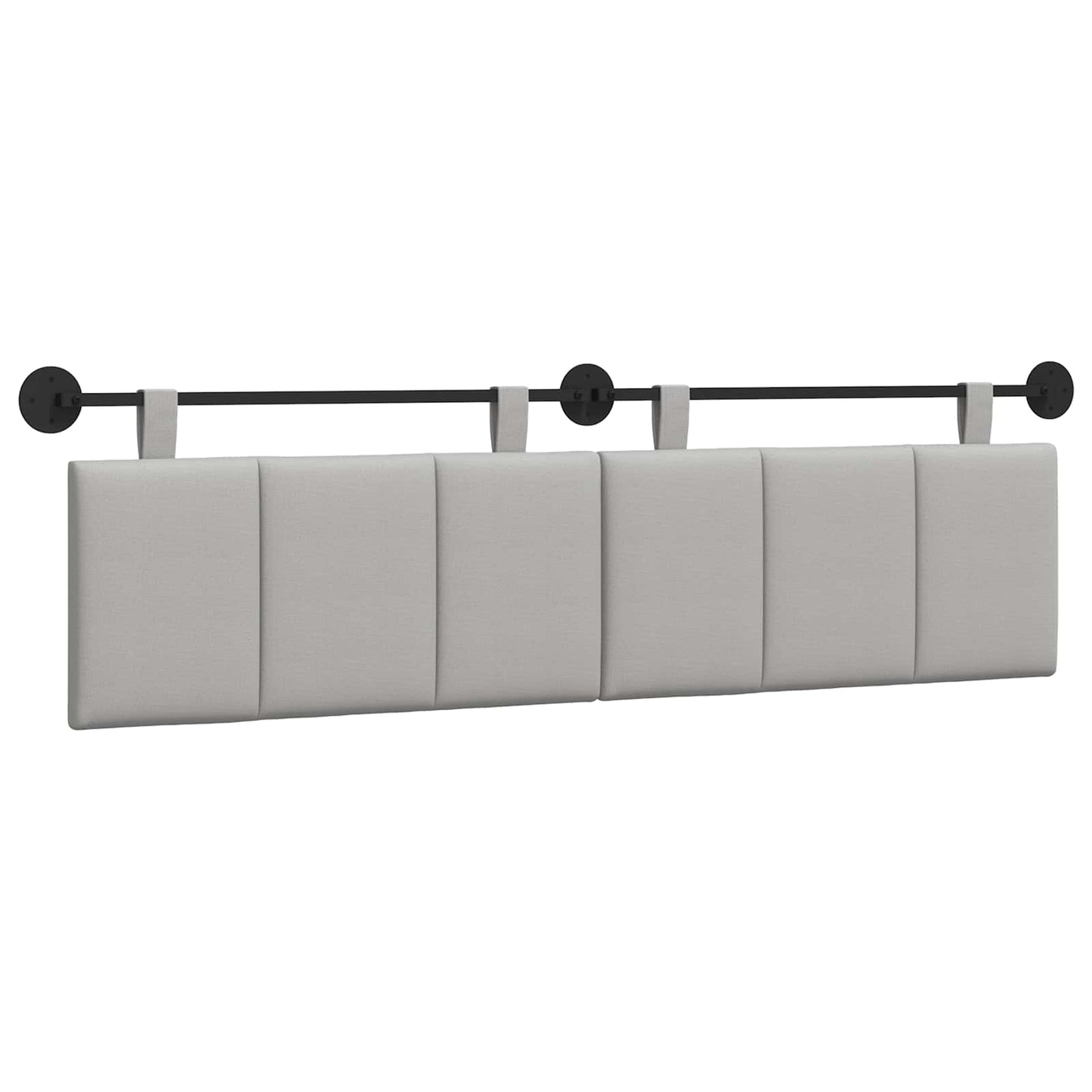 Hangend hoofdbord Wolkengrijs Stof is nu te koop bij PeponiXL, paradijselijk wonen!