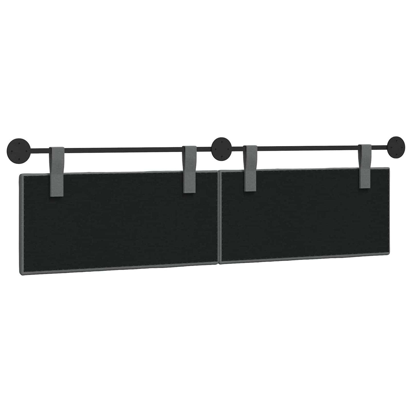 Hangend hoofdbord Donkergrijs Stof is nu te koop bij PeponiXL, paradijselijk wonen!