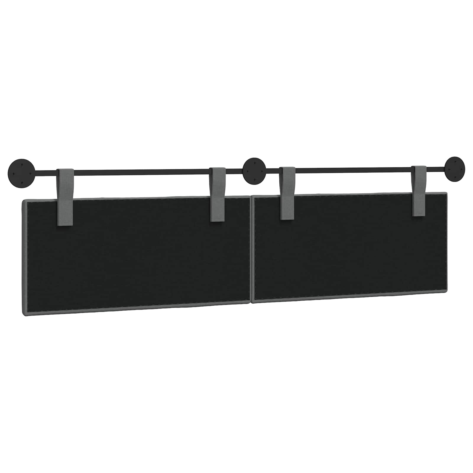 Hangend hoofdbord Donkergrijs Stof is nu te koop bij PeponiXL, paradijselijk wonen!
