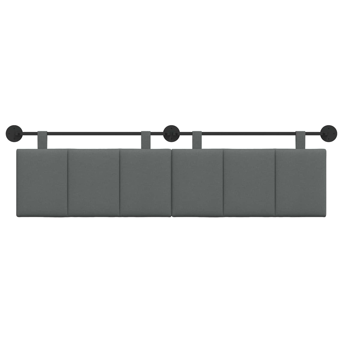 Hangend hoofdbord Donkergrijs Stof is nu te koop bij PeponiXL, paradijselijk wonen!