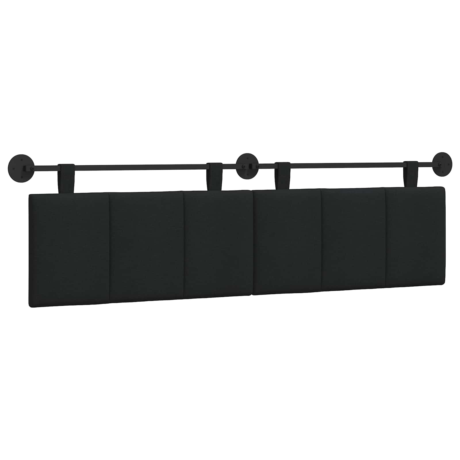 Hangend hoofdbord Zwart Stof is nu te koop bij PeponiXL, paradijselijk wonen!
