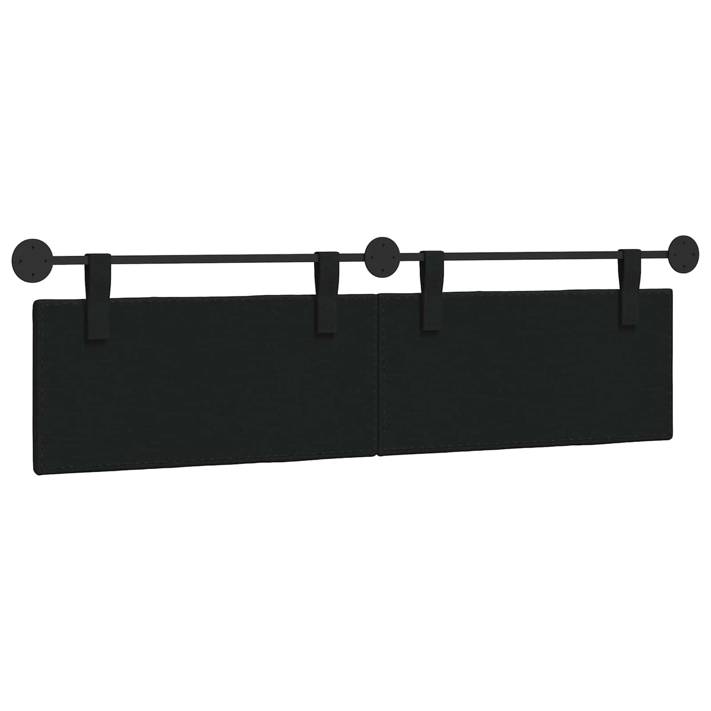Hangend hoofdbord Zwart Stof is nu te koop bij PeponiXL, paradijselijk wonen!