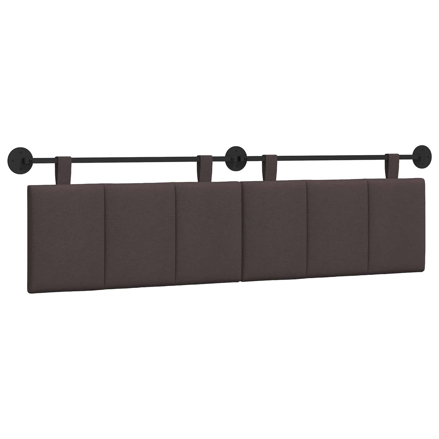 Hangend hoofdbord Donkerbruin Stof is nu te koop bij PeponiXL, paradijselijk wonen!