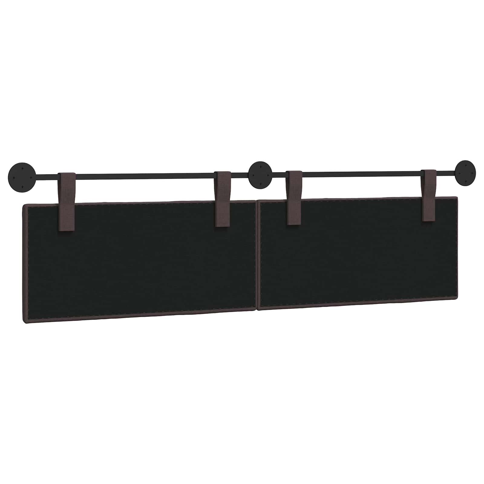 Hangend hoofdbord Donkerbruin Stof is nu te koop bij PeponiXL, paradijselijk wonen!