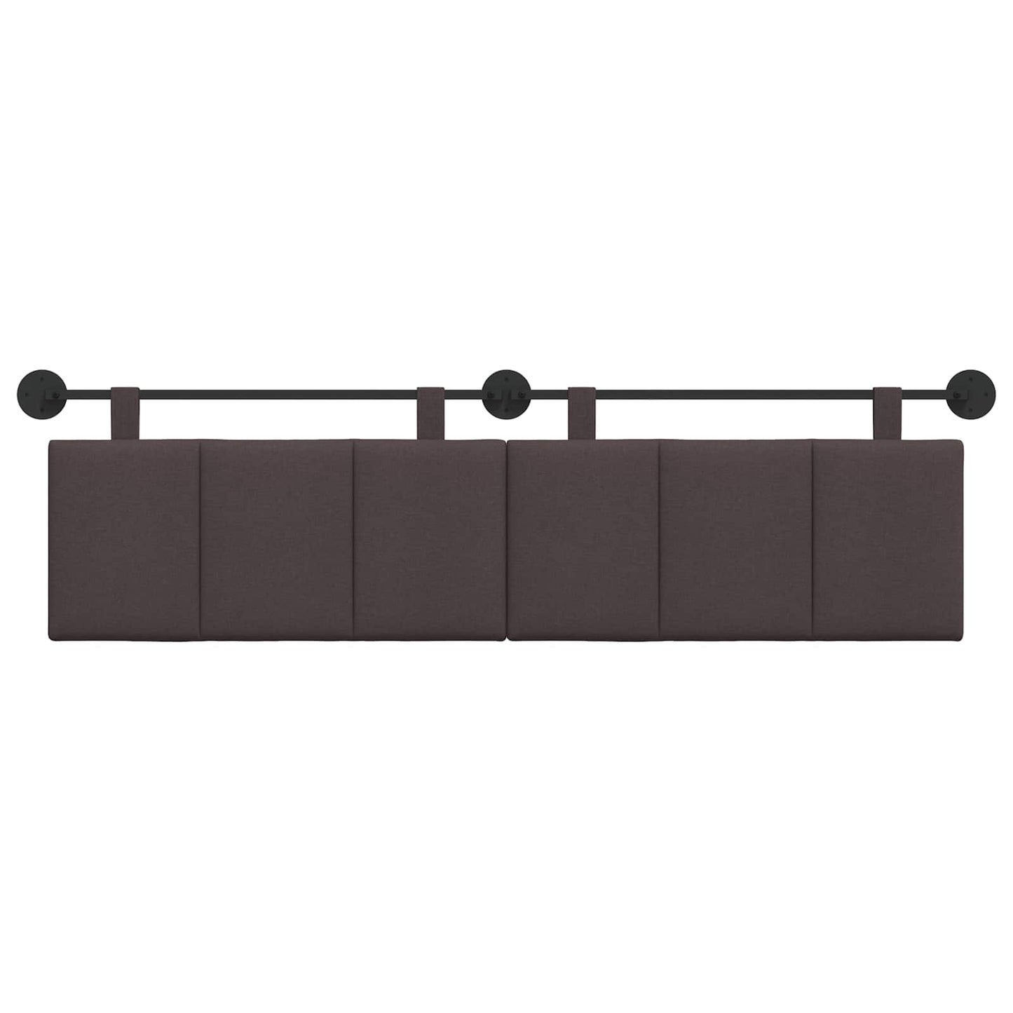 Hangend hoofdbord Donkerbruin Stof is nu te koop bij PeponiXL, paradijselijk wonen!
